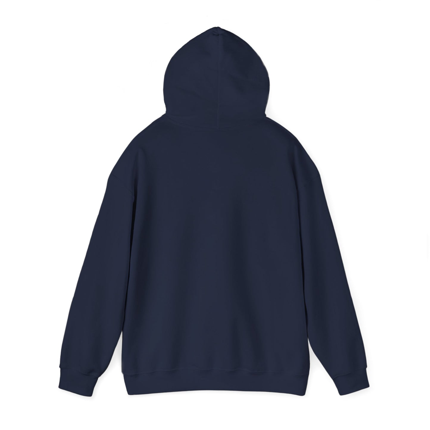Back view of plain purple hoodie, kangaroo pocket ready for snacks