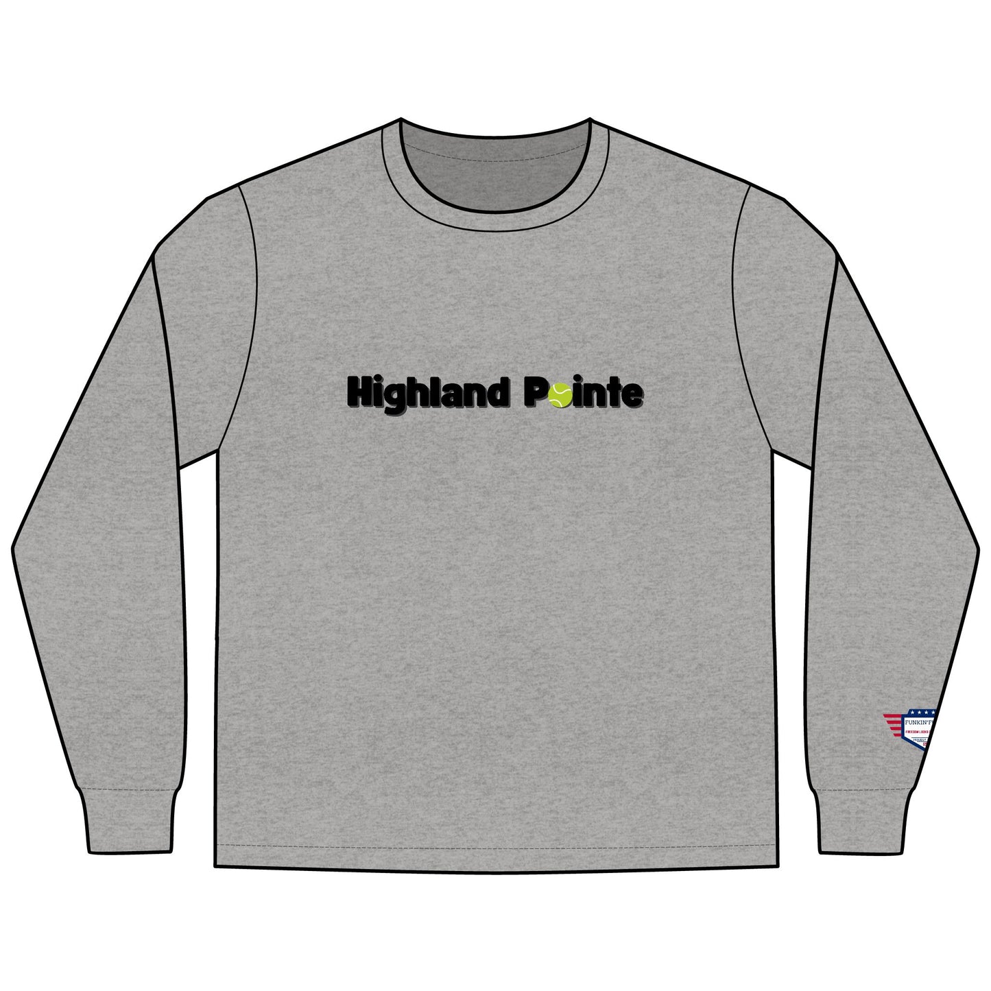 Highland Pointe - A Drinking Club with a Tennis Problem, Tennis Club Shirt, Gift for Sports Lovers, Comfortable Everyday Wear, Men's Fashion Top