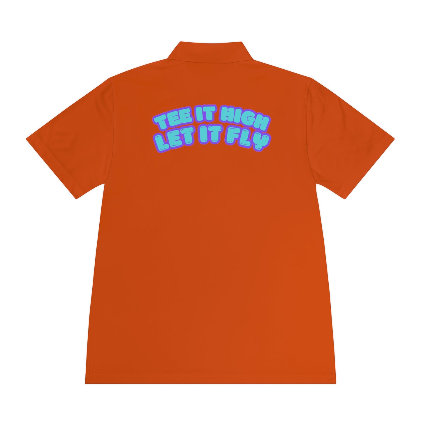 Tee-bone - Golf Polo Shirt with 'Tee It High, Let It Fly' Design