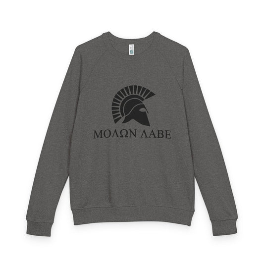 Come and take them - Unisex French Terry Crewneck Sweatshirt with Molon Labe Design, Casual Wear, Gift for Her, Him, Fitness, Everyday Style