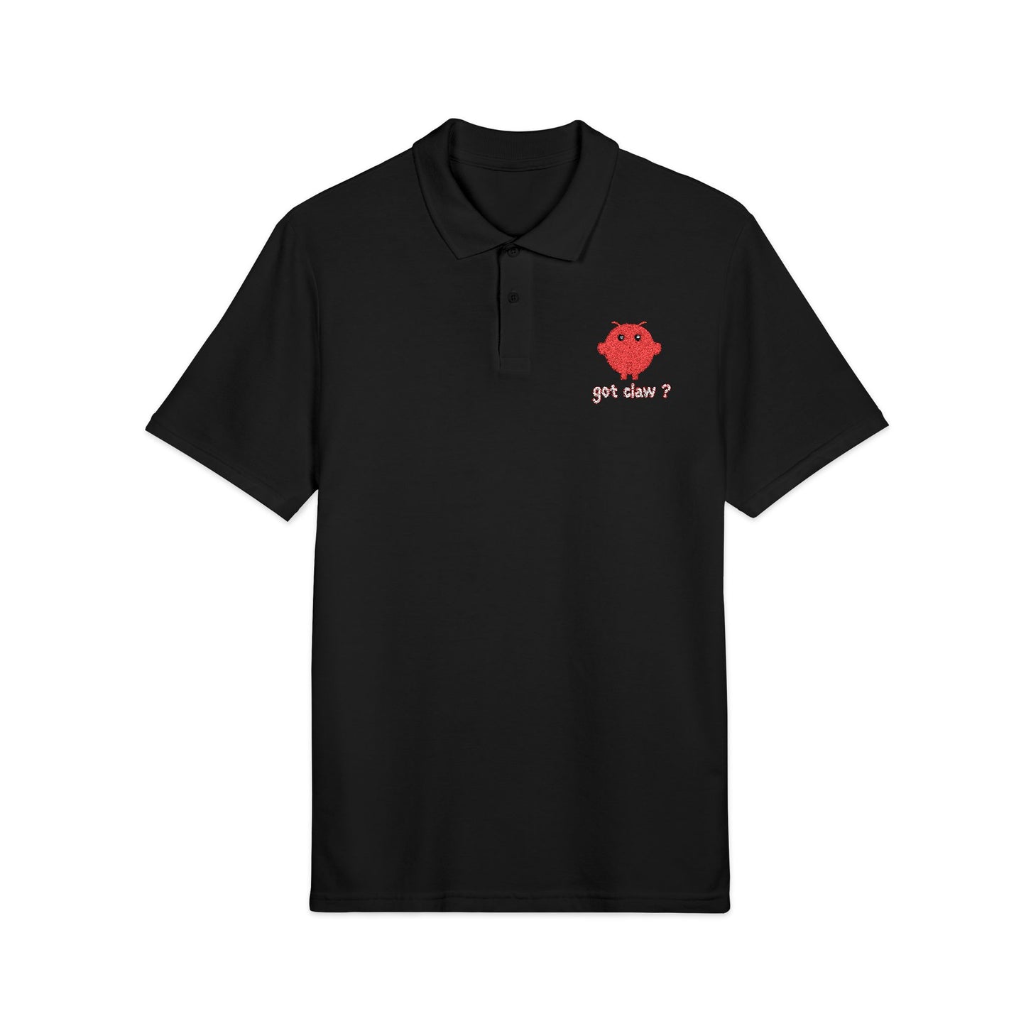 Embroidery Polo Shirt — OpenClaw Logo with "Got Claw?" Tagline