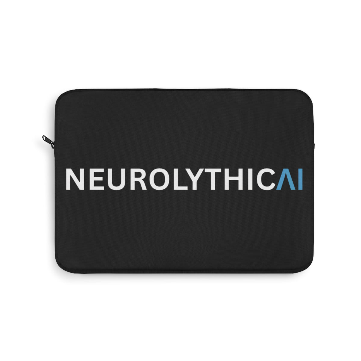 NeurolythicAI Black Laptop Sleeve – Tech Logo Case