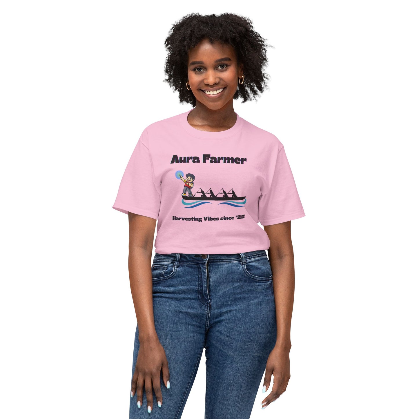 Aura Farmer Cotton T-Shirt | Harvesting Vibes | Casual Wear, Gift for Farmers, Summer Style, Outdoor Activities, Eco-Friendly Fashion