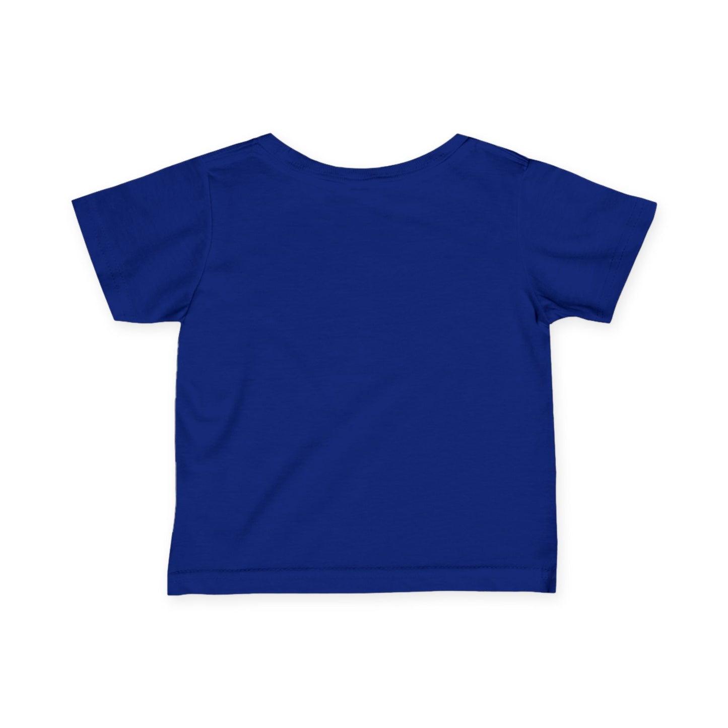 Navy blue 'Mountain Biker in training' infant tee - back view