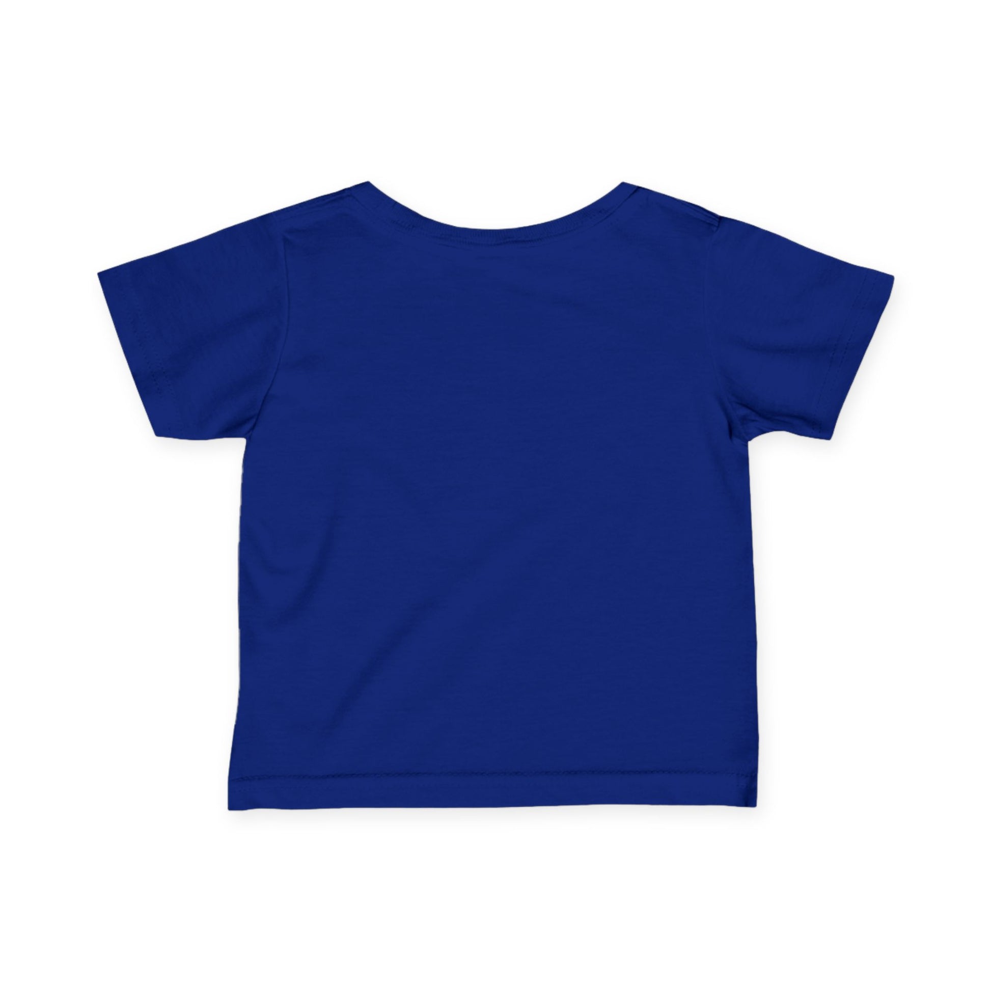 Navy blue 'Mountain Biker in training' infant tee - back view