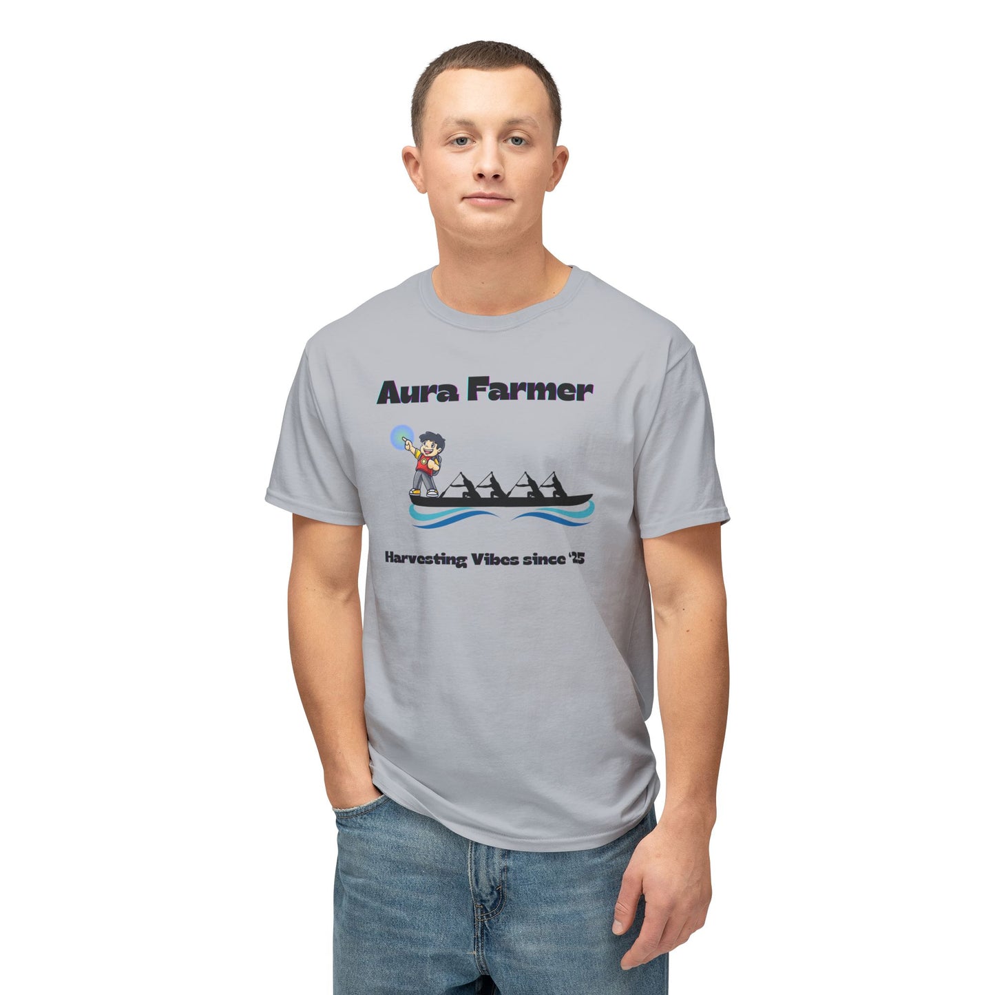 Aura Farmer Cotton T-Shirt | Harvesting Vibes | Casual Wear, Gift for Farmers, Summer Style, Outdoor Activities, Eco-Friendly Fashion