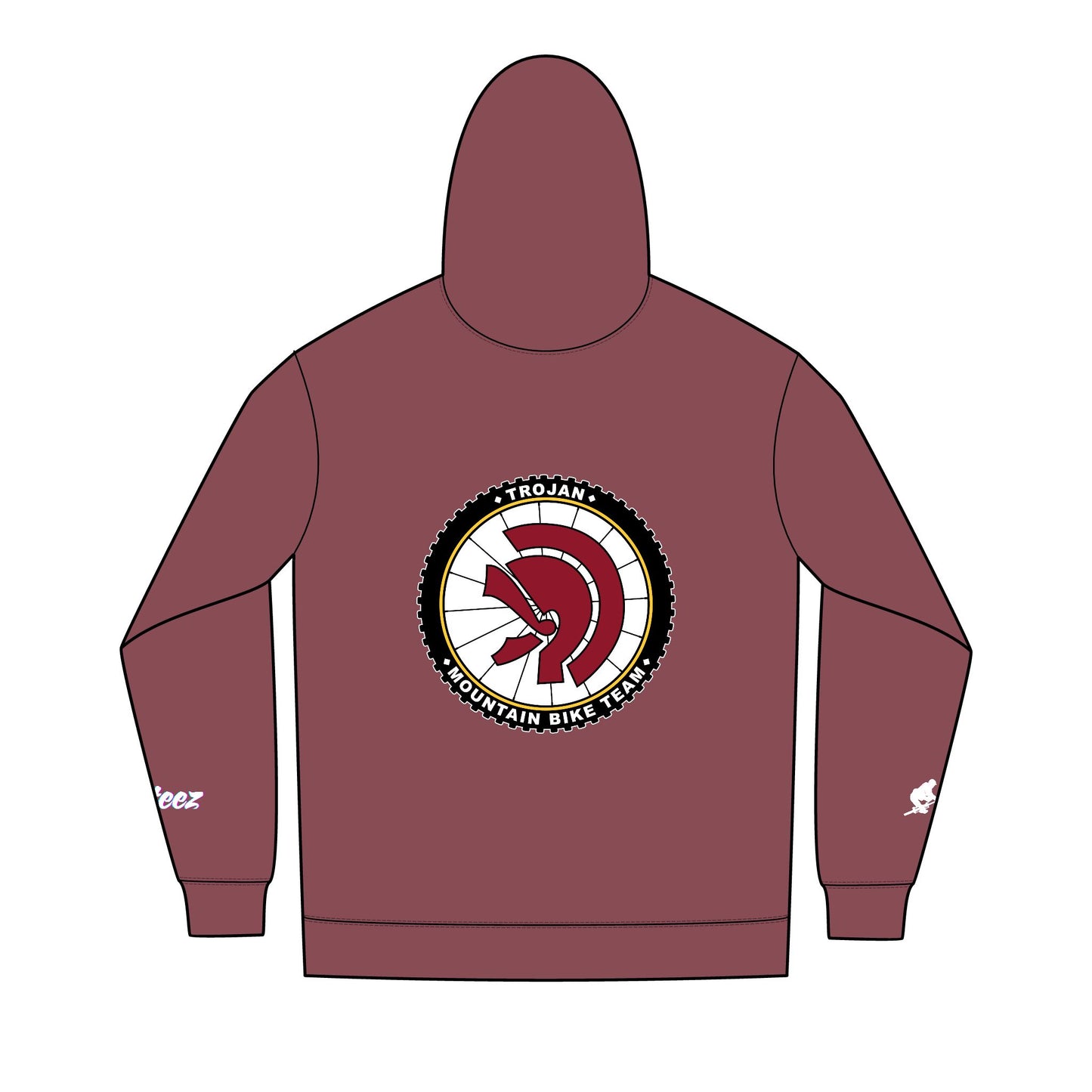 Trojan MTB - Re-Fleece™ Full-Zip Hoodie - Cozy, Sporty, and Stylish, Perfect for Cycling, Outdoor Activities, or Casual Wear