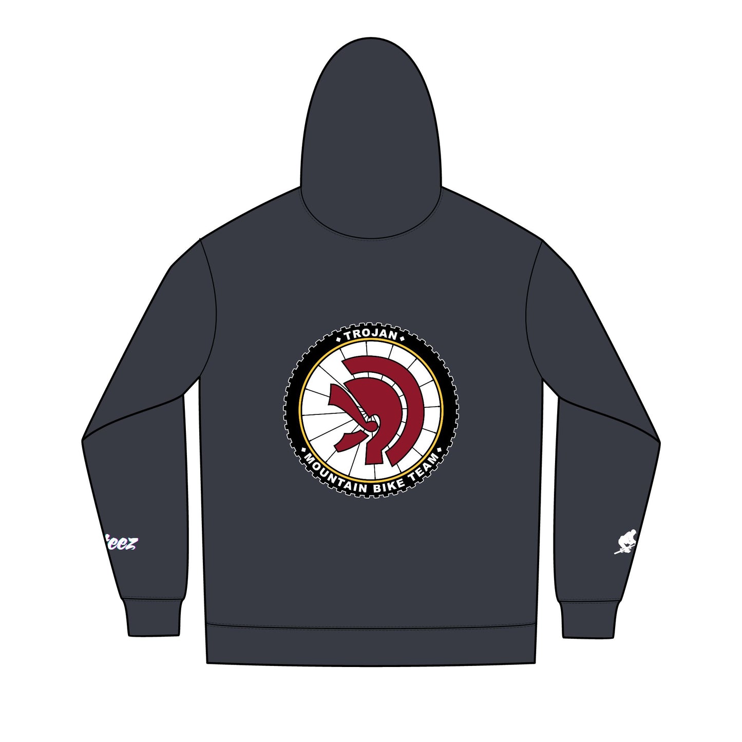 Trojan MTB - Re-Fleece™ Full-Zip Hoodie - Cozy, Sporty, and Stylish, Perfect for Cycling, Outdoor Activities, or Casual Wear