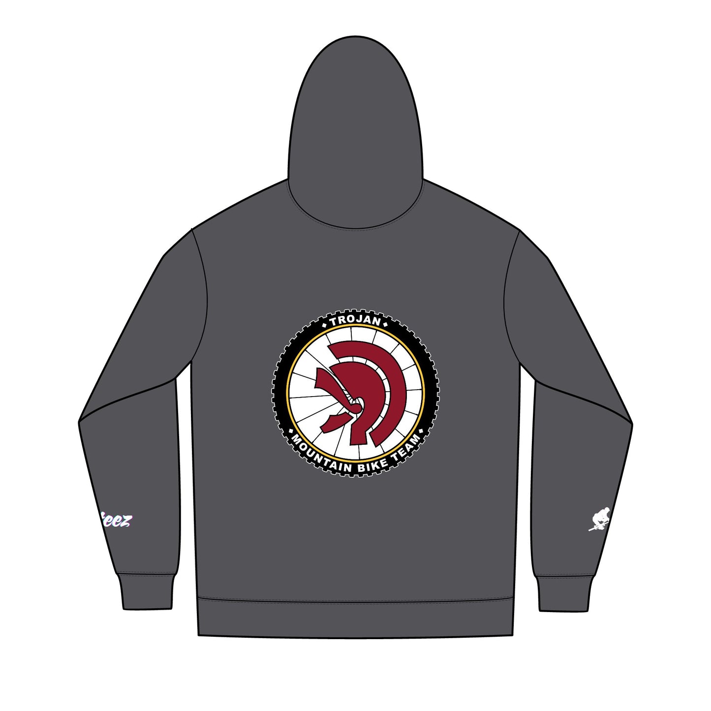 Trojan MTB - Re-Fleece™ Full-Zip Hoodie - Cozy, Sporty, and Stylish, Perfect for Cycling, Outdoor Activities, or Casual Wear