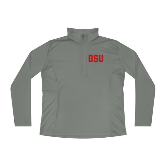 Hang On Sloopy - Ladies Quarter-Zip Pullover with OSU Design - Perfect for Sports, Workouts, Casual Outfits, and Ohio State Events, Cozy Layering Wear