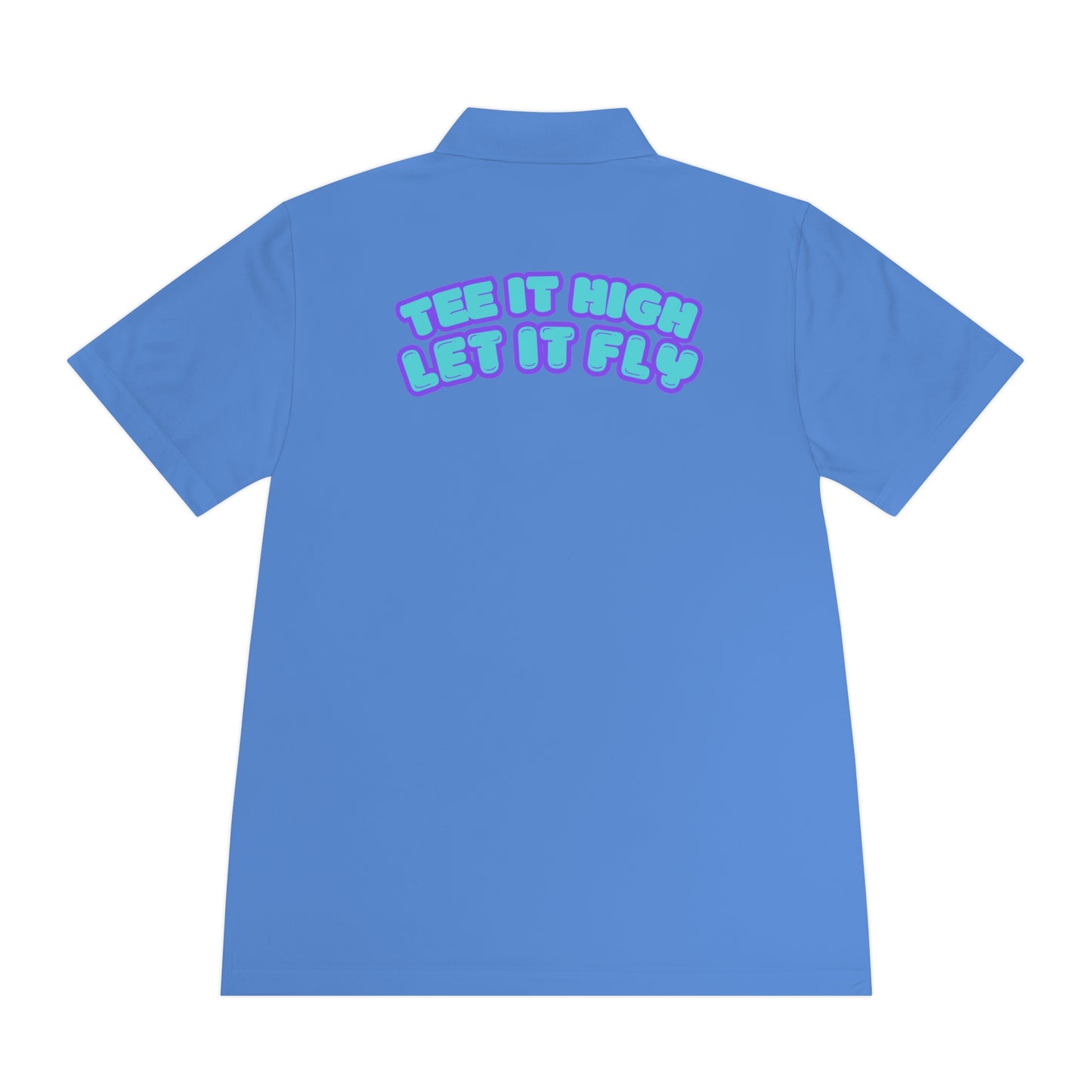 Tee-bone - Golf Polo Shirt with 'Tee It High, Let It Fly' Design