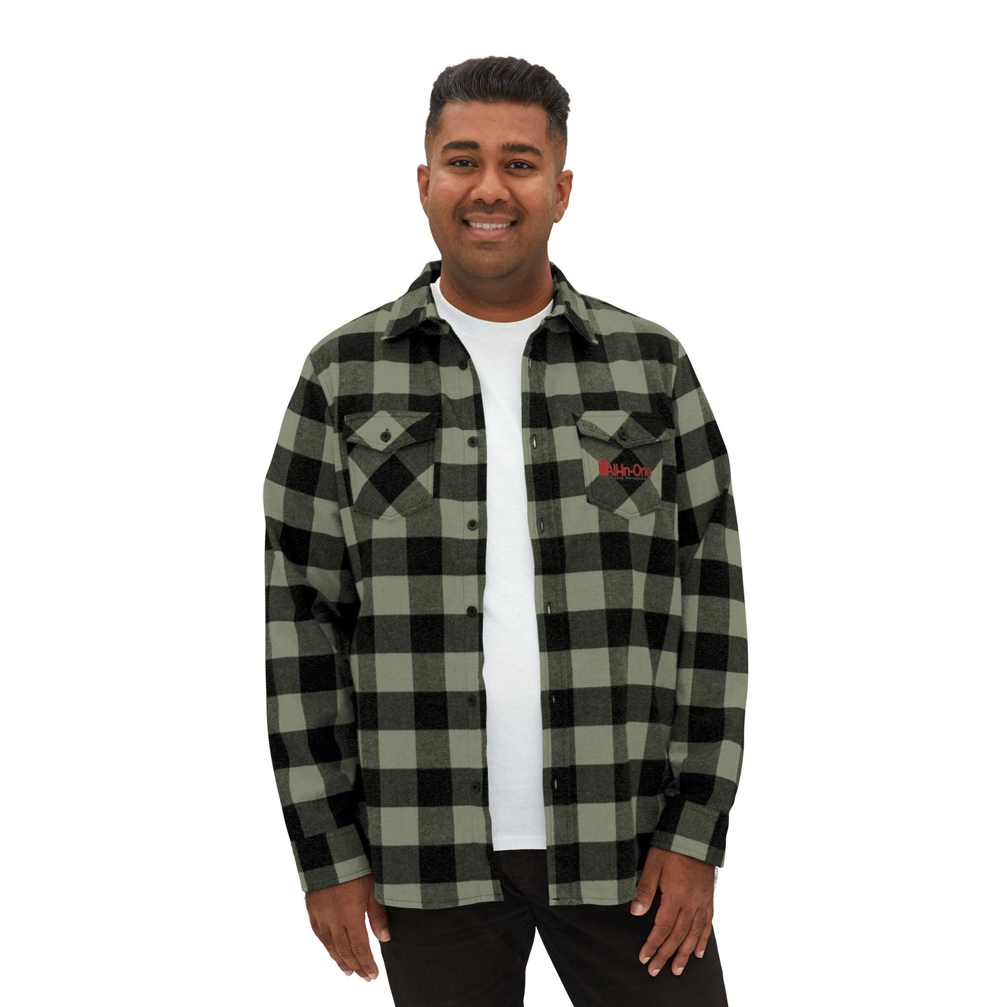 Buffalo Plaid Flannel Shirt — Classic Button-Up Workshirt - All-In-One