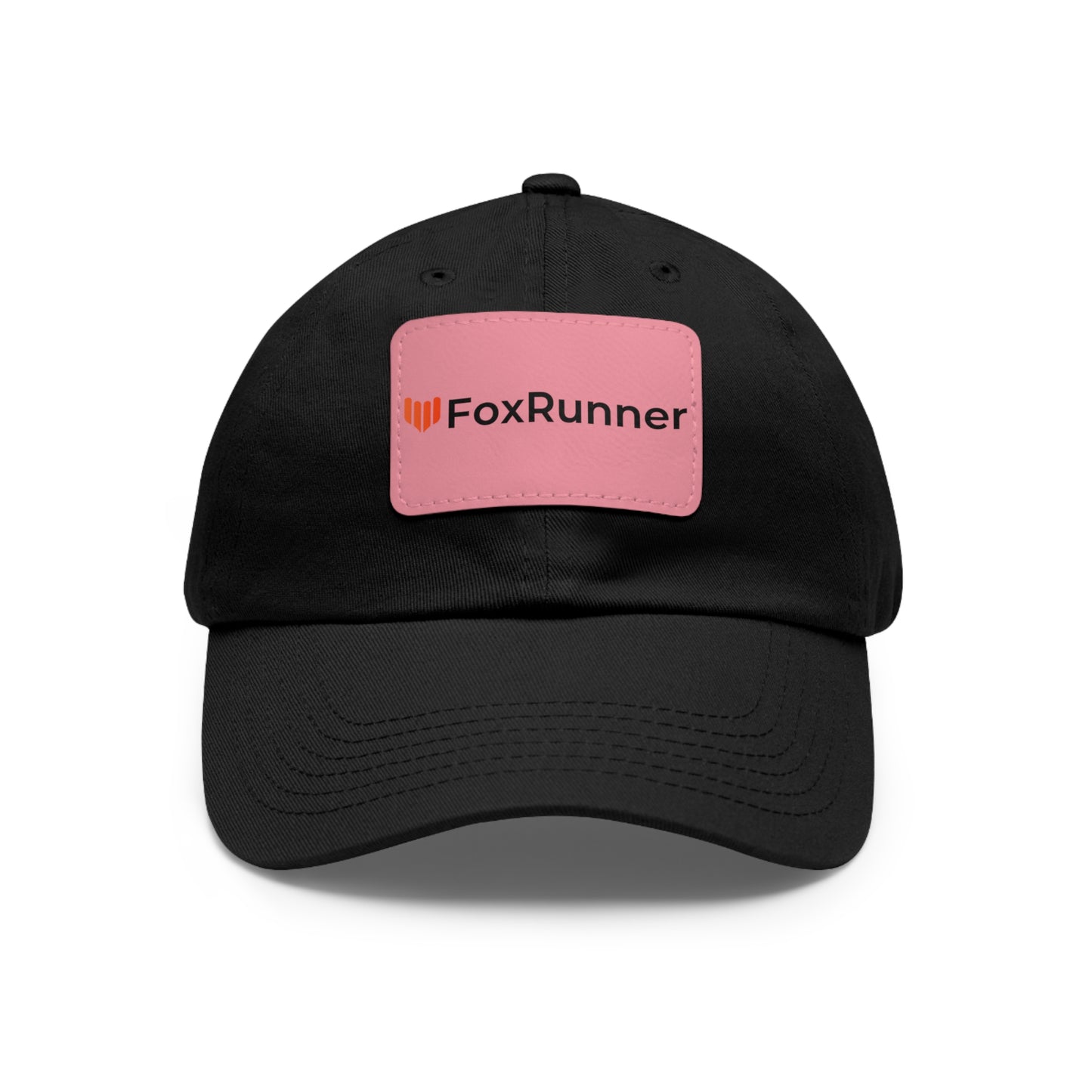 FoxRunner Leather Patch Hat — Casual Adjustable Baseball Cap