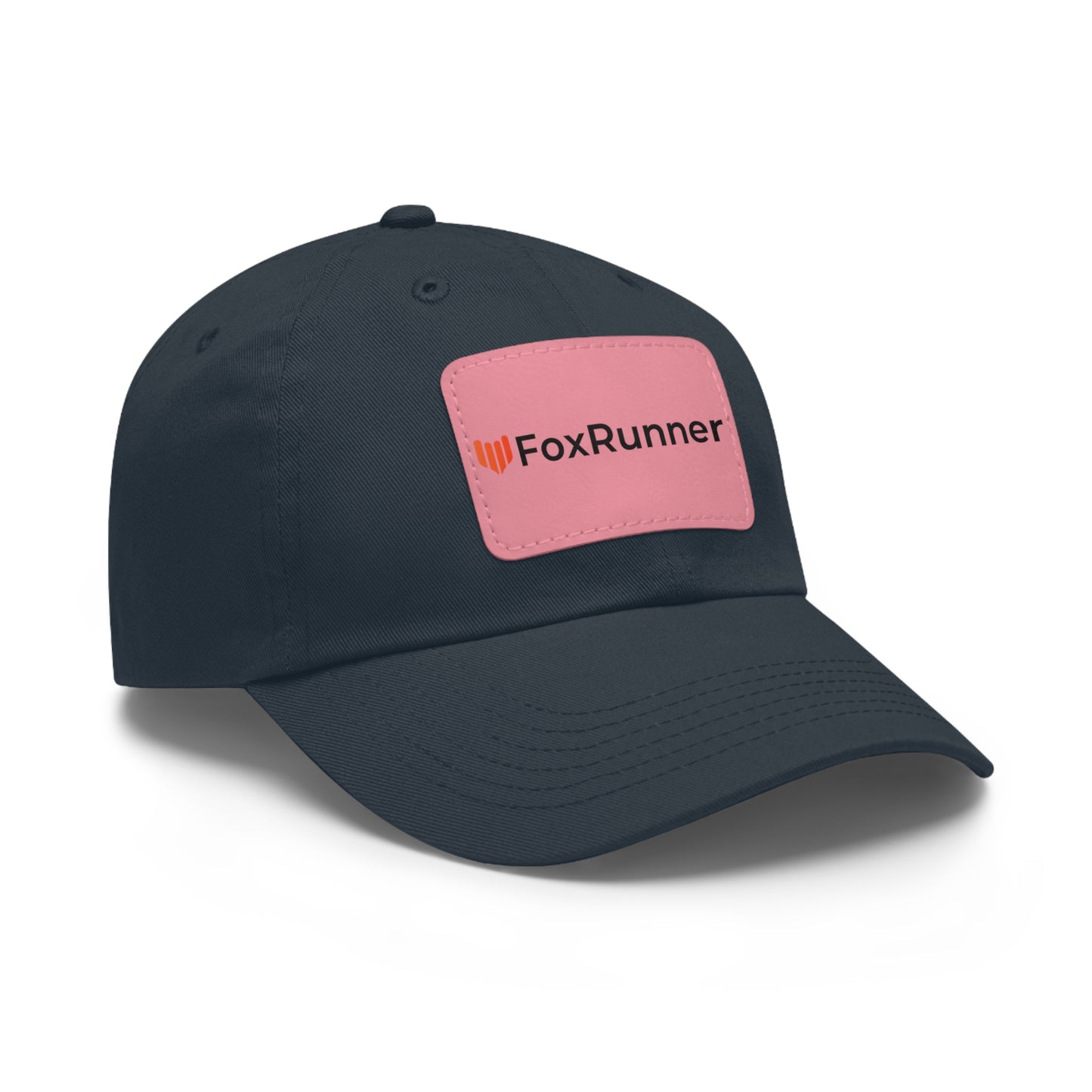 FoxRunner Leather Patch Hat — Casual Adjustable Baseball Cap