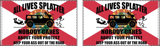 Florida Protest Flag, Outdoor Decor, Home and Garden, Gift for Activists, Flag for Yard - alternate view on model
