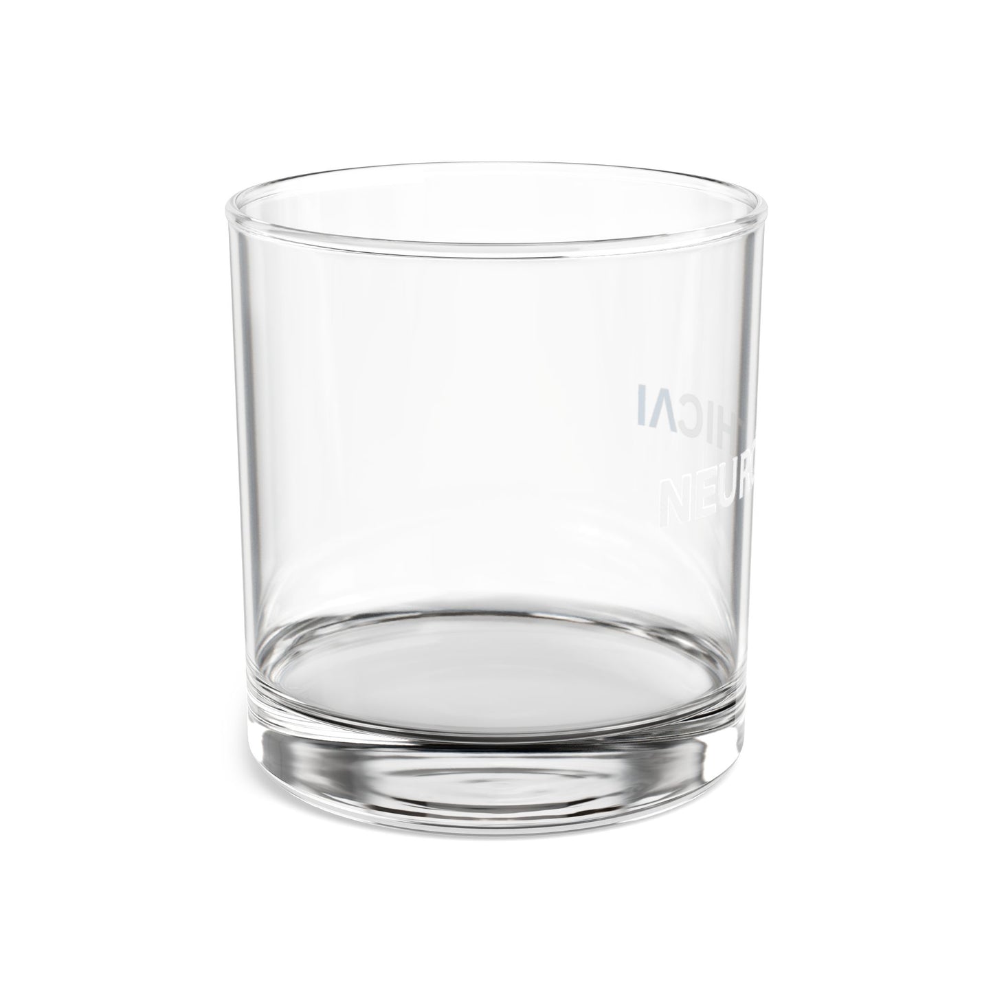 NeurolythicAI 10oz Rocks Glass — Clear Whiskey Tumbler