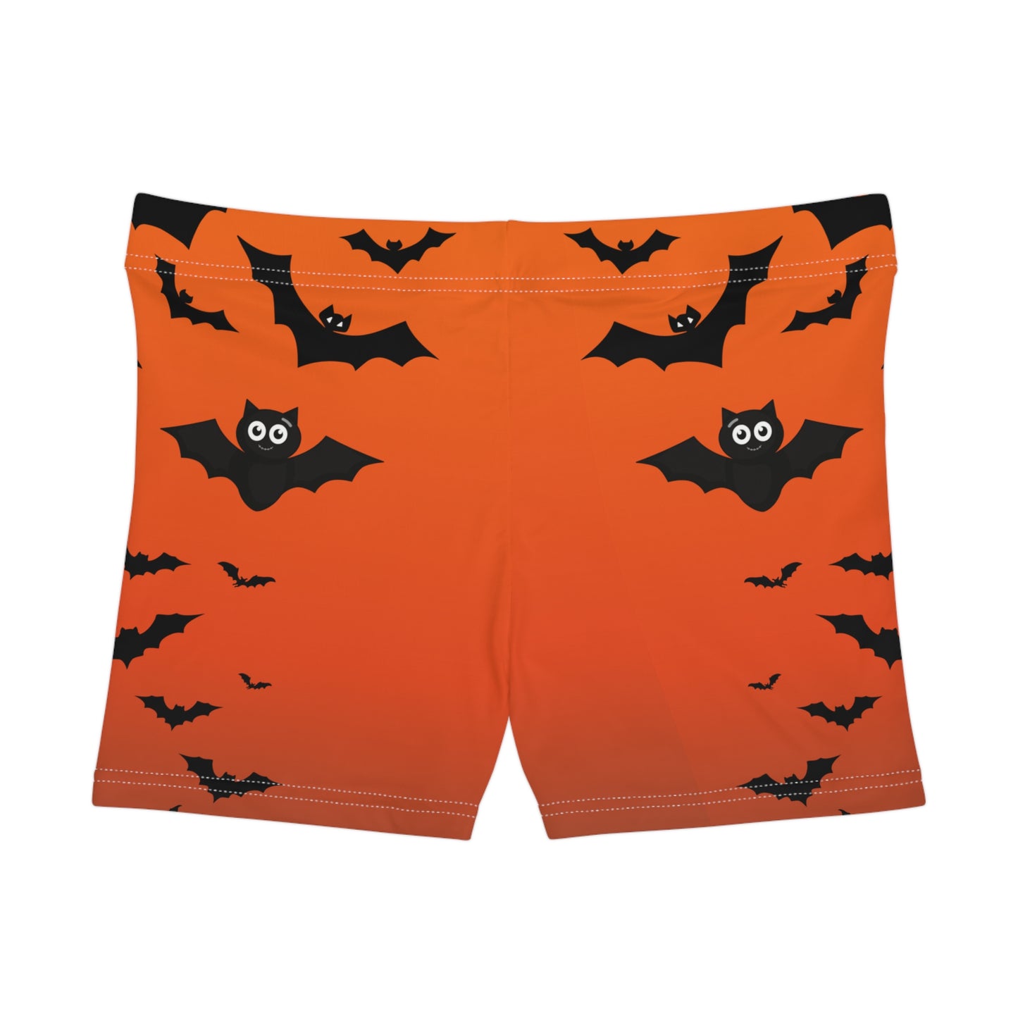 Halloween Bat Print Women's Shorts, Spooky Shorts, Festival Attire, Comfortable Loungewear, Summer Sleepwear, Halloween Costume