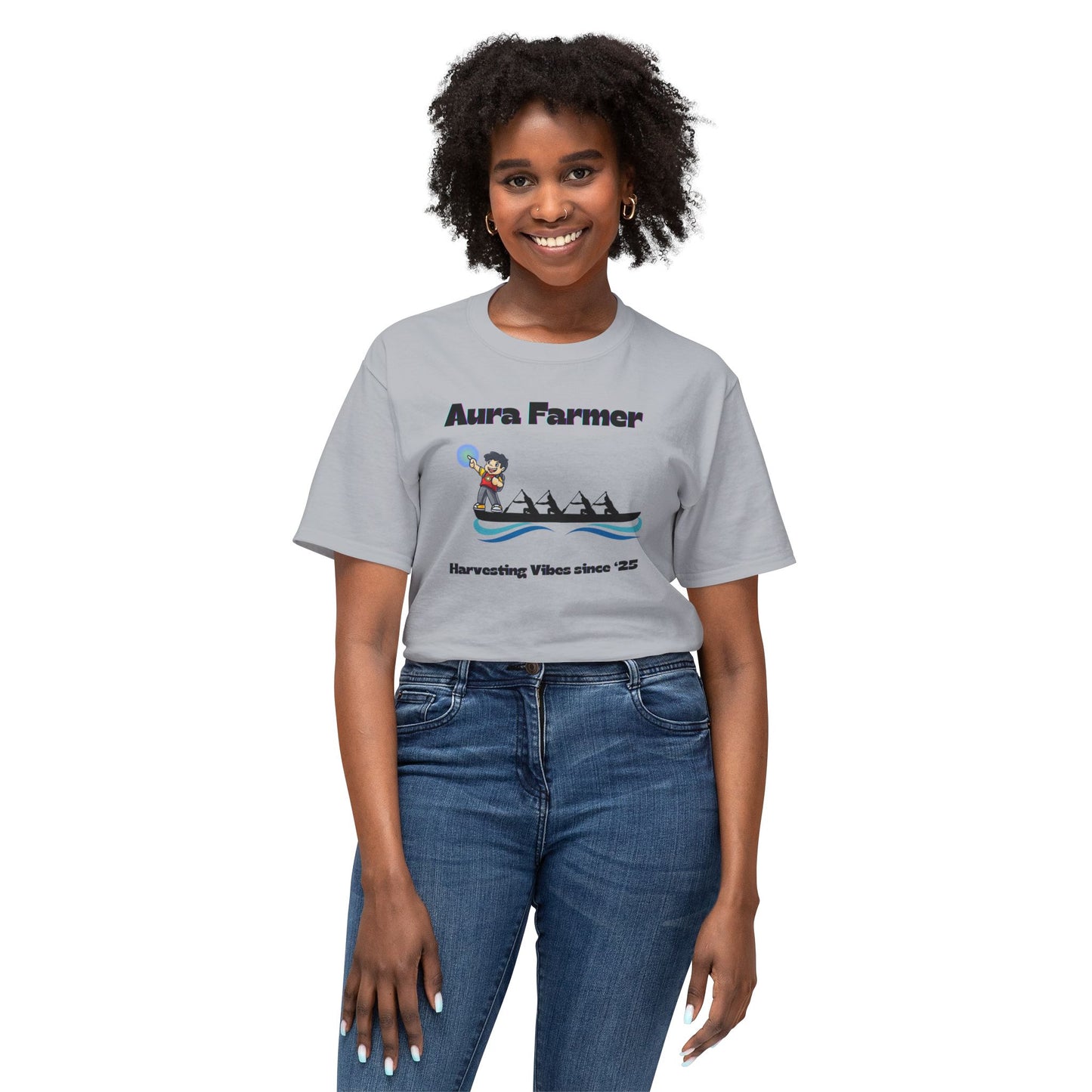 Aura Farmer Cotton T-Shirt | Harvesting Vibes | Casual Wear, Gift for Farmers, Summer Style, Outdoor Activities, Eco-Friendly Fashion