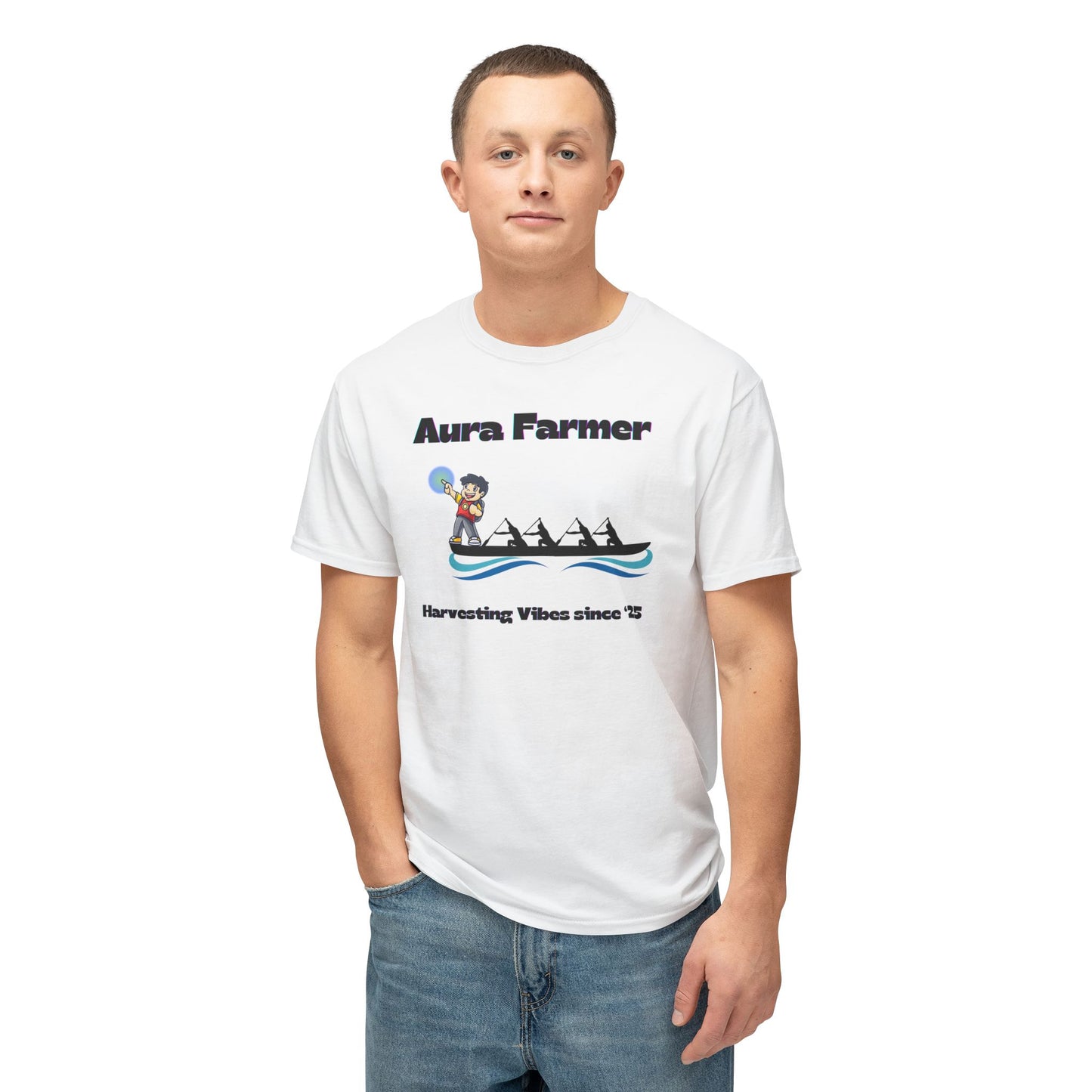 Aura Farmer Cotton T-Shirt | Harvesting Vibes | Casual Wear, Gift for Farmers, Summer Style, Outdoor Activities, Eco-Friendly Fashion