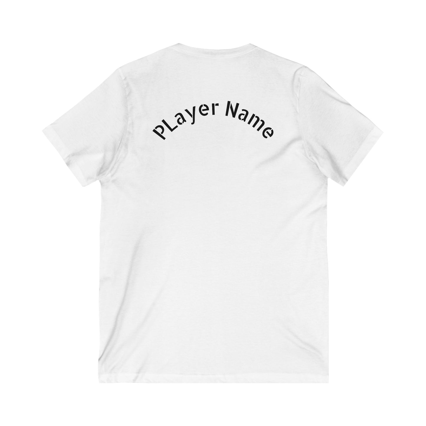Custom Tennis Club V-Neck Tee - Personalized Player Name