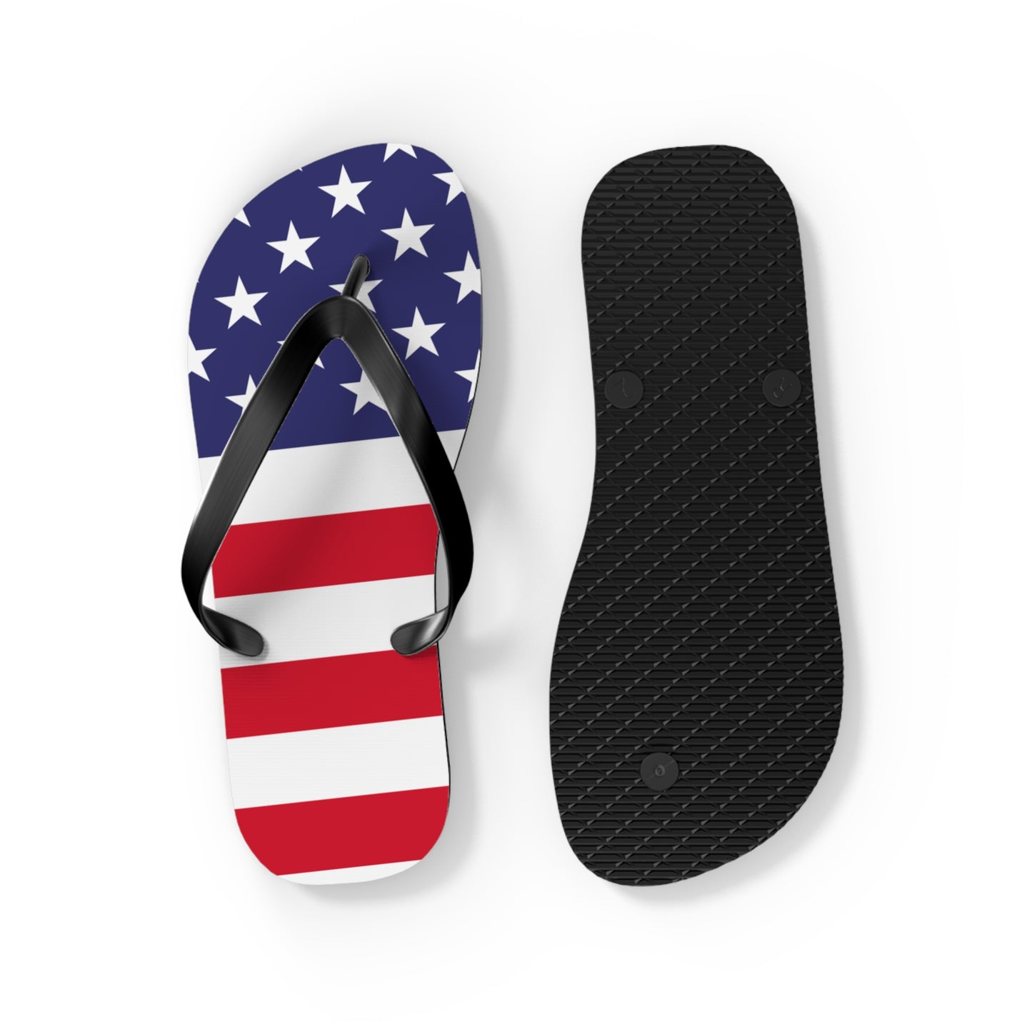 Patriotic Flip Flops | USA Flag Sandals | Fourth of July Footwear, Summer Beach Shoes, Independence Day Gift, Travel Slippers