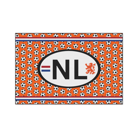 Voetbalmat - Hou je plekkie vrij in the kroeg tijdens EK/WK of versier je badkamer - Soccer-Themed Heavy Duty Floor Mat, Sports Entryway Rug, Durable Doormat, Game Room Decor, Netherlands Football Mat