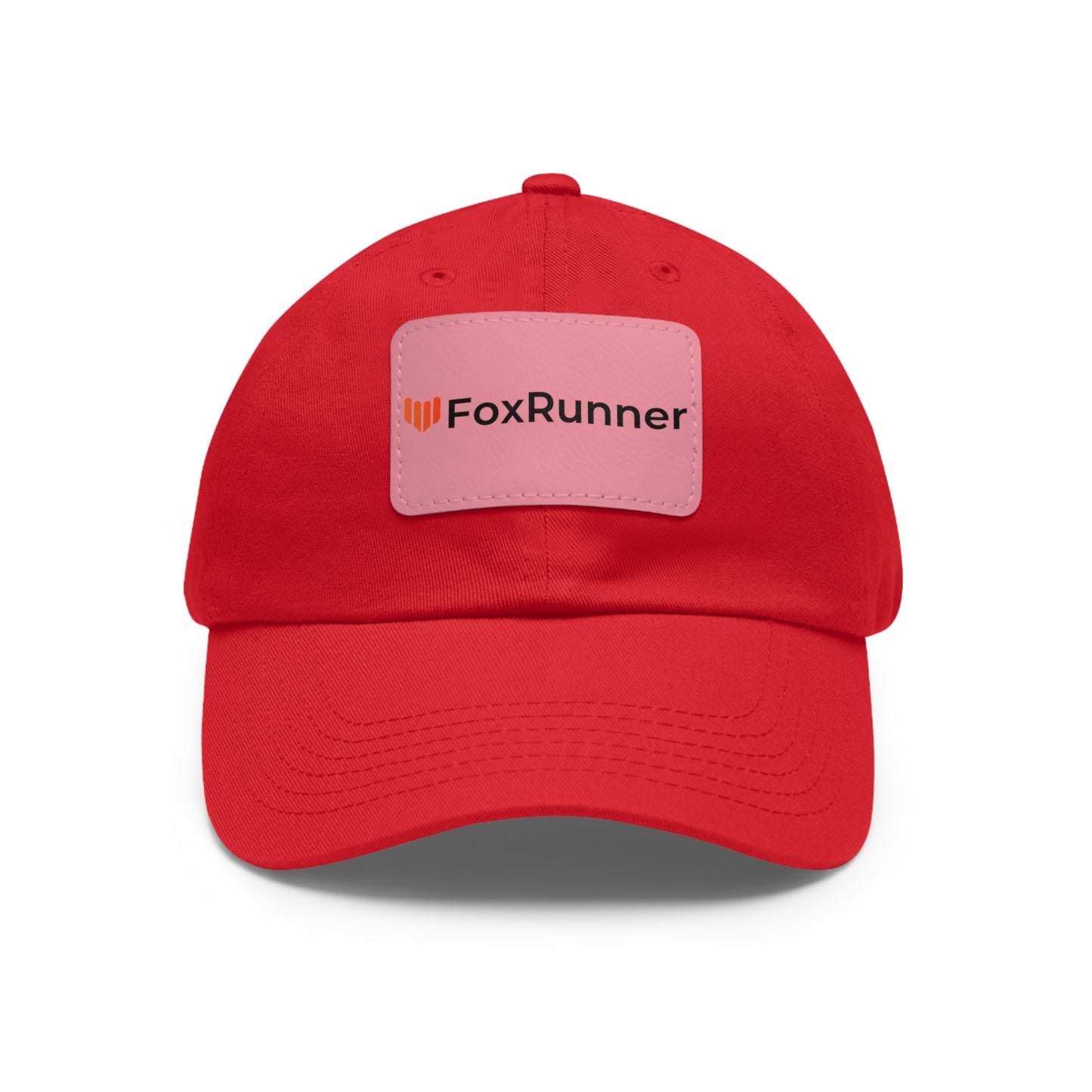 FoxRunner Leather Patch Hat — Casual Adjustable Baseball Cap