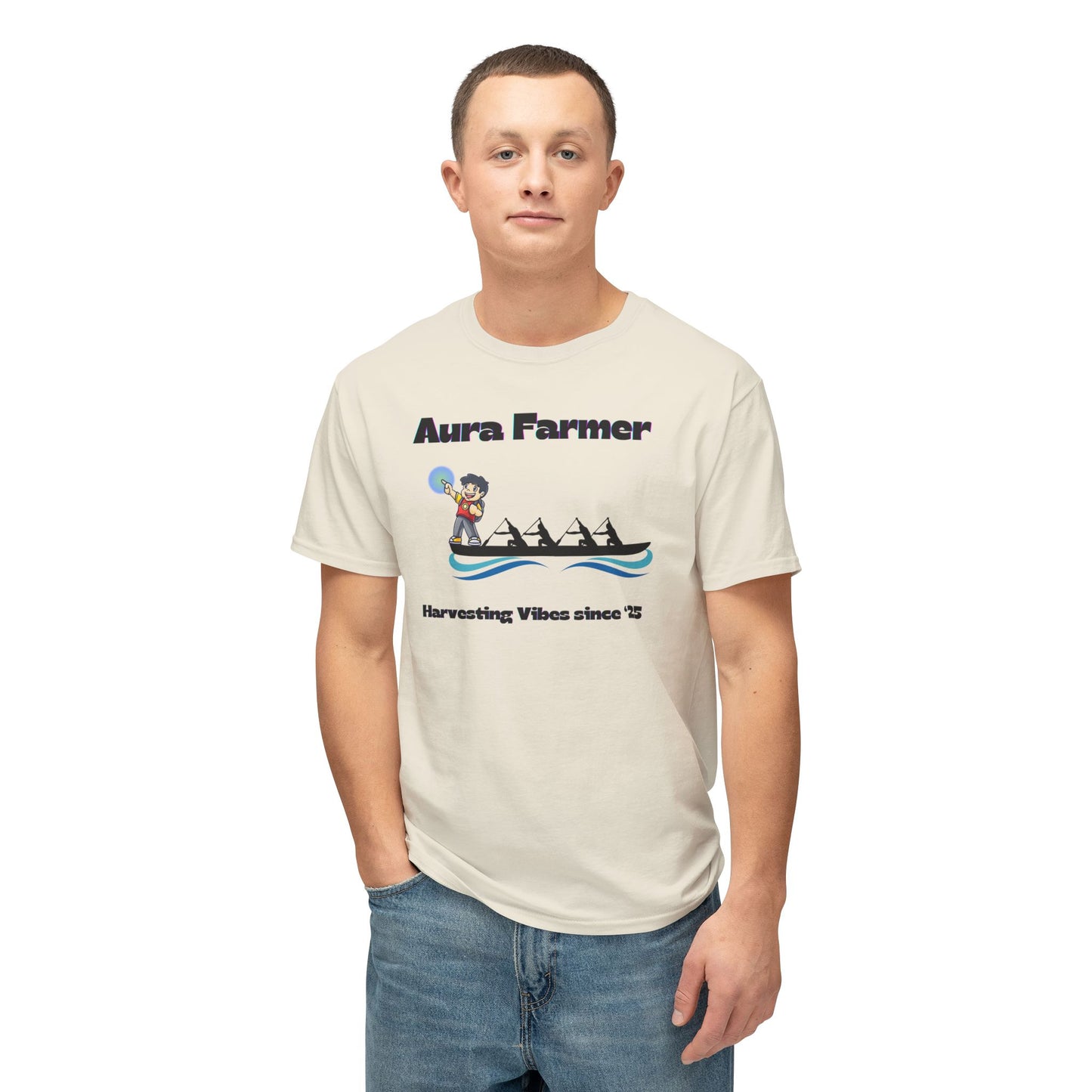 Aura Farmer Cotton T-Shirt | Harvesting Vibes | Casual Wear, Gift for Farmers, Summer Style, Outdoor Activities, Eco-Friendly Fashion