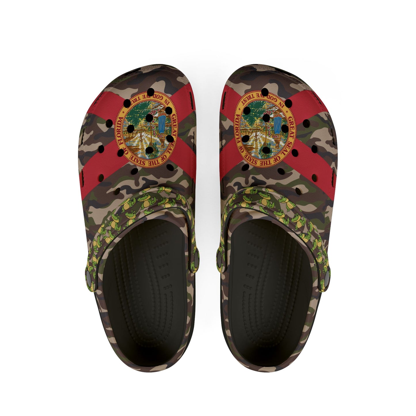 Florida Gator Camo Crocolookalikes, Comfortable Garden Footwear, Unique Outdoor Slip-Ons, Trendy Beach Shoes, Summer Essentials, Ideal Gift [...]