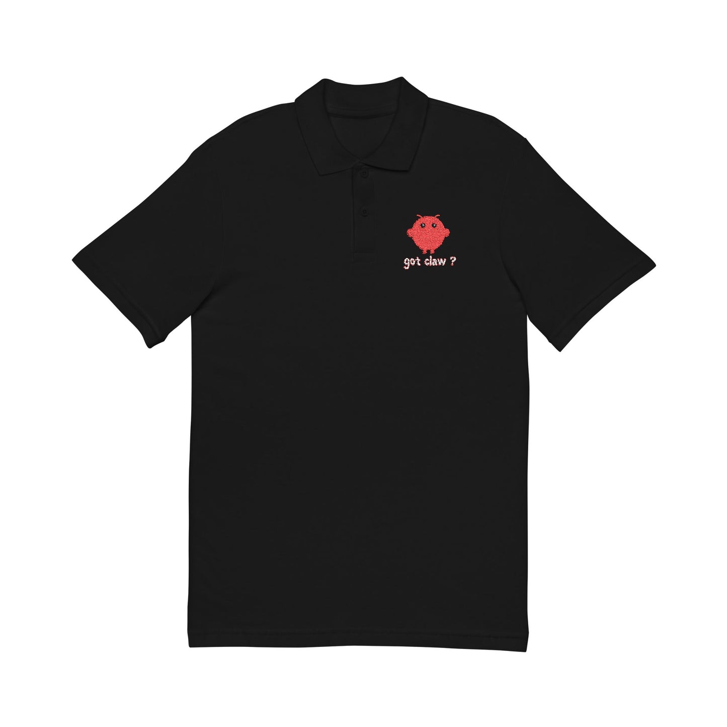 Embroidery Polo Shirt — OpenClaw Logo with "Got Claw?" Tagline