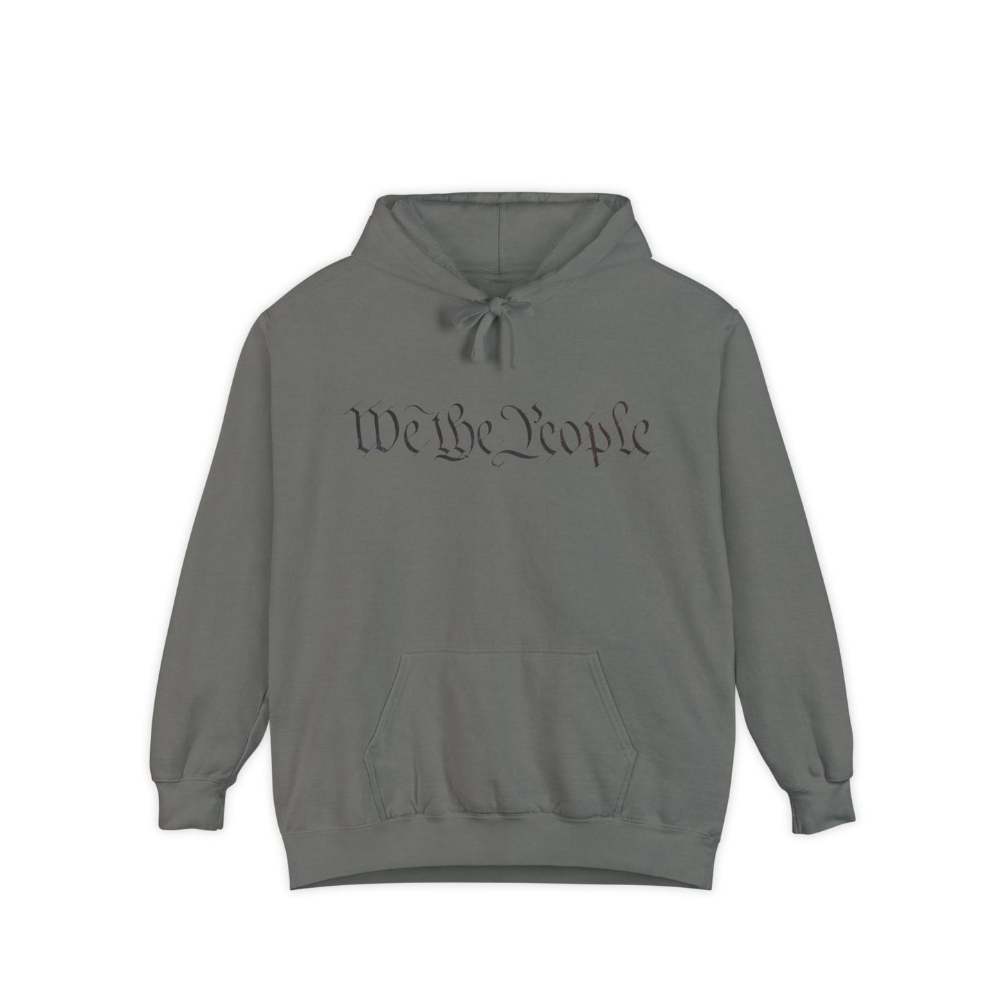 We the People - Easter-egg QR Code Trump Dance - Unisex Garment-Dyed Hoodie, Casual Wear, Gift for Freedom Lovers, Cozy Sweatshirt, Everyday Comfort