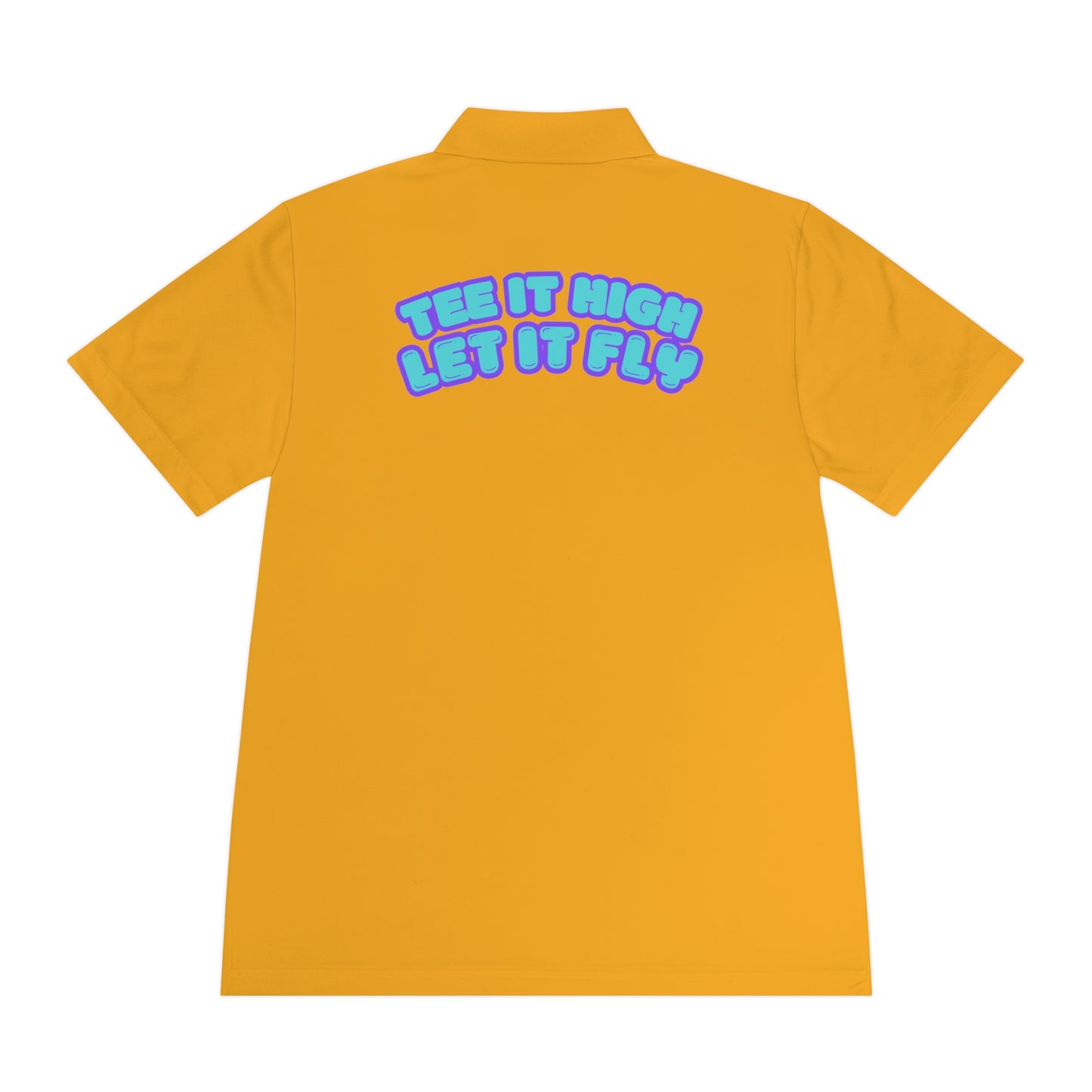 Tee-bone - Golf Polo Shirt with 'Tee It High, Let It Fly' Design