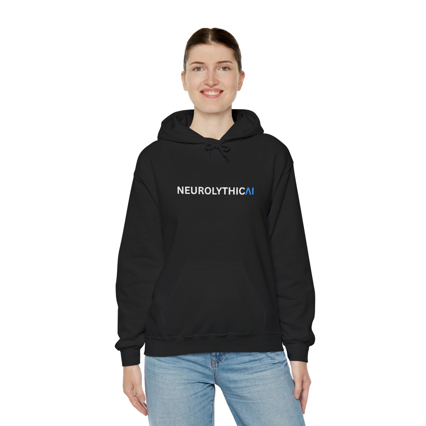 NeurolyticAI Hoodie — Minimal Neural Science Logo Pullover