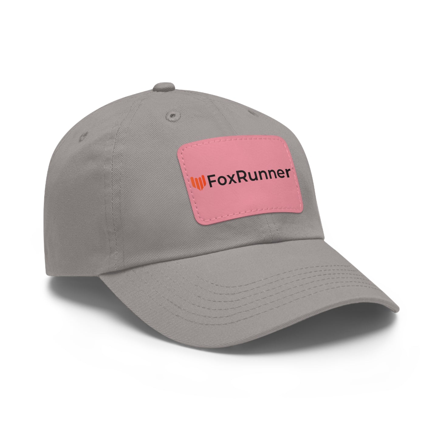 FoxRunner Leather Patch Hat — Casual Adjustable Baseball Cap