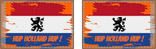 Hup Holland Hup ! Dutch Flag - Double Sided Flag for voetbal, Decorative Garden Flag, Holiday Décor, Home or Office Flag, Party Decoration