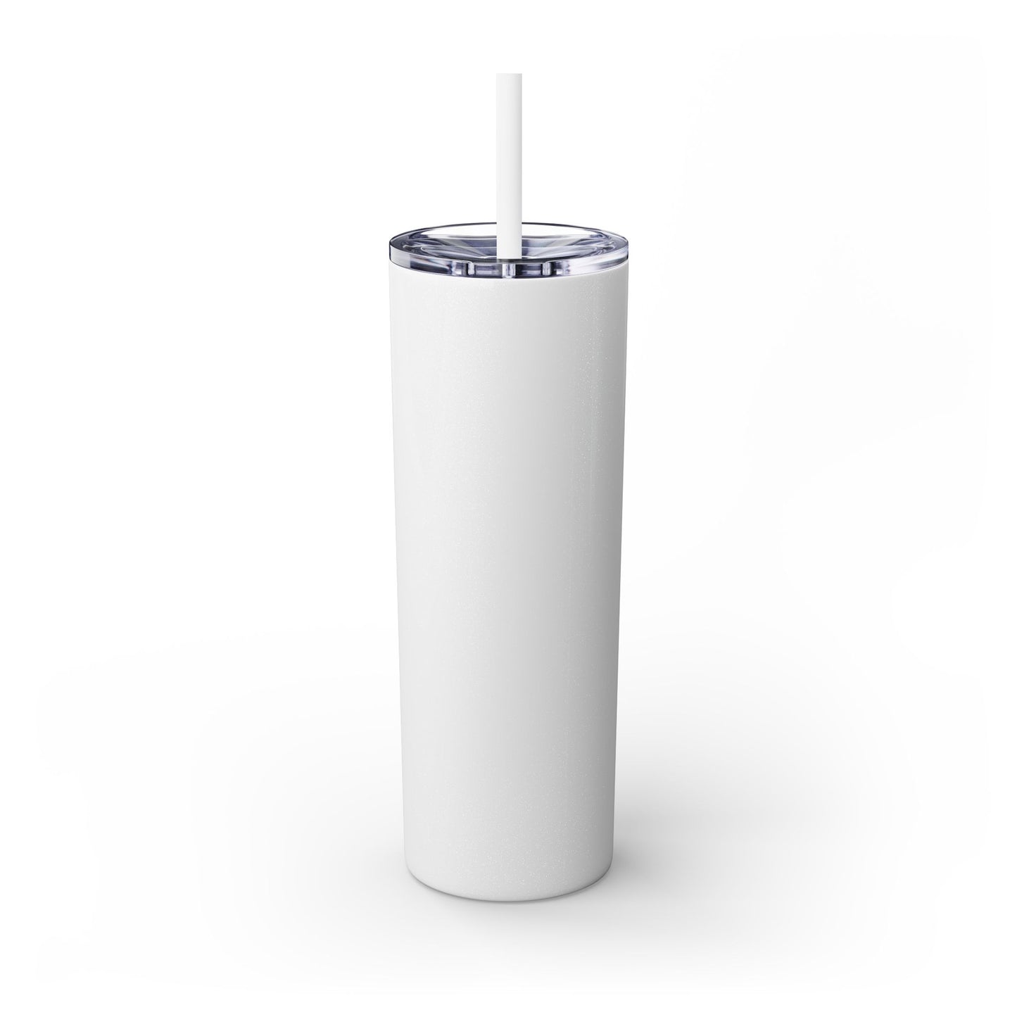 Skinny 20oz Tumbler with Straw — All-In-One Community Management Logo One sided