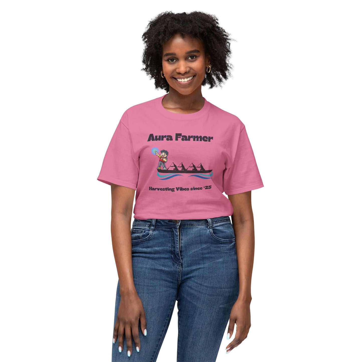 Aura Farmer Cotton T-Shirt | Harvesting Vibes | Casual Wear, Gift for Farmers, Summer Style, Outdoor Activities, Eco-Friendly Fashion