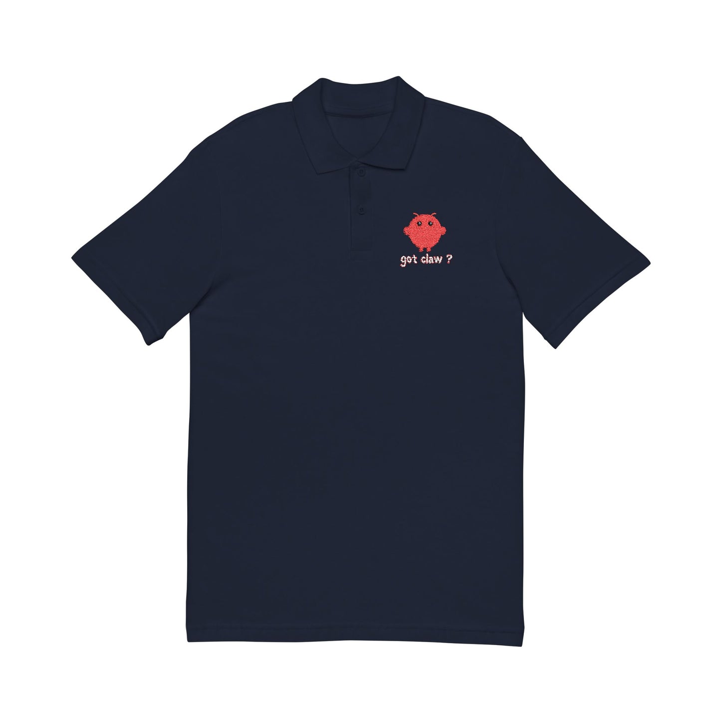 Embroidery Polo Shirt — OpenClaw Logo with "Got Claw?" Tagline