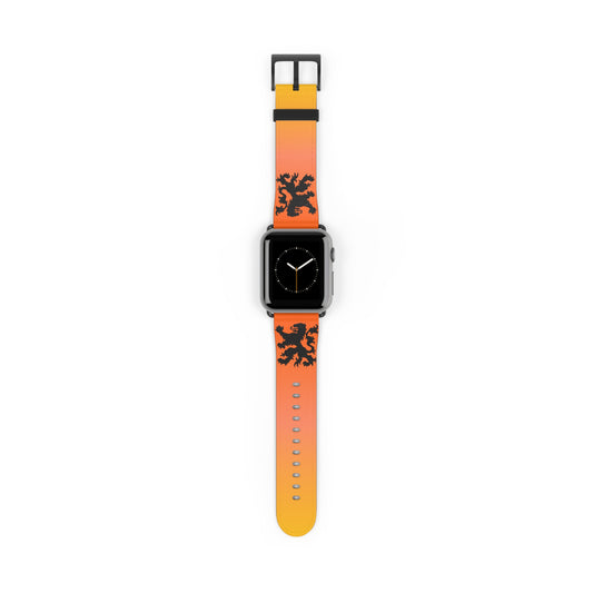 Dutch - Gradient Watch Band, Vibrant Sports Strap, Gift for Fitness Enthusiasts, Casual Wear Accessory, Adjustable Silicone Band