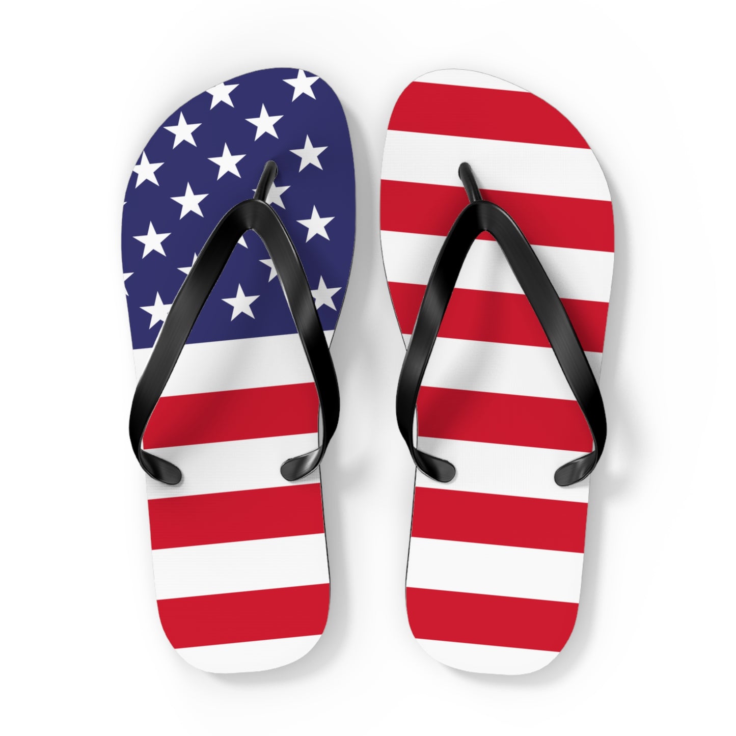 Patriotic Flip Flops | USA Flag Sandals | Fourth of July Footwear, Summer Beach Shoes, Independence Day Gift, Travel Slippers