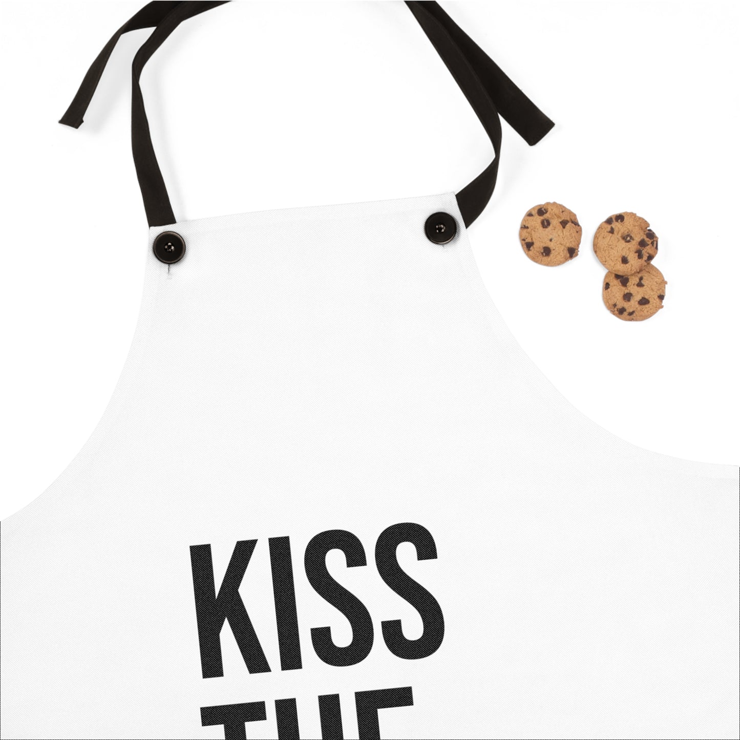 Kiss the Cook Apron, Fun Cooking Apron, Gift for Chef, Wedding Gift, Kitchen Decor, BBQ Apron, Cooking Accessories