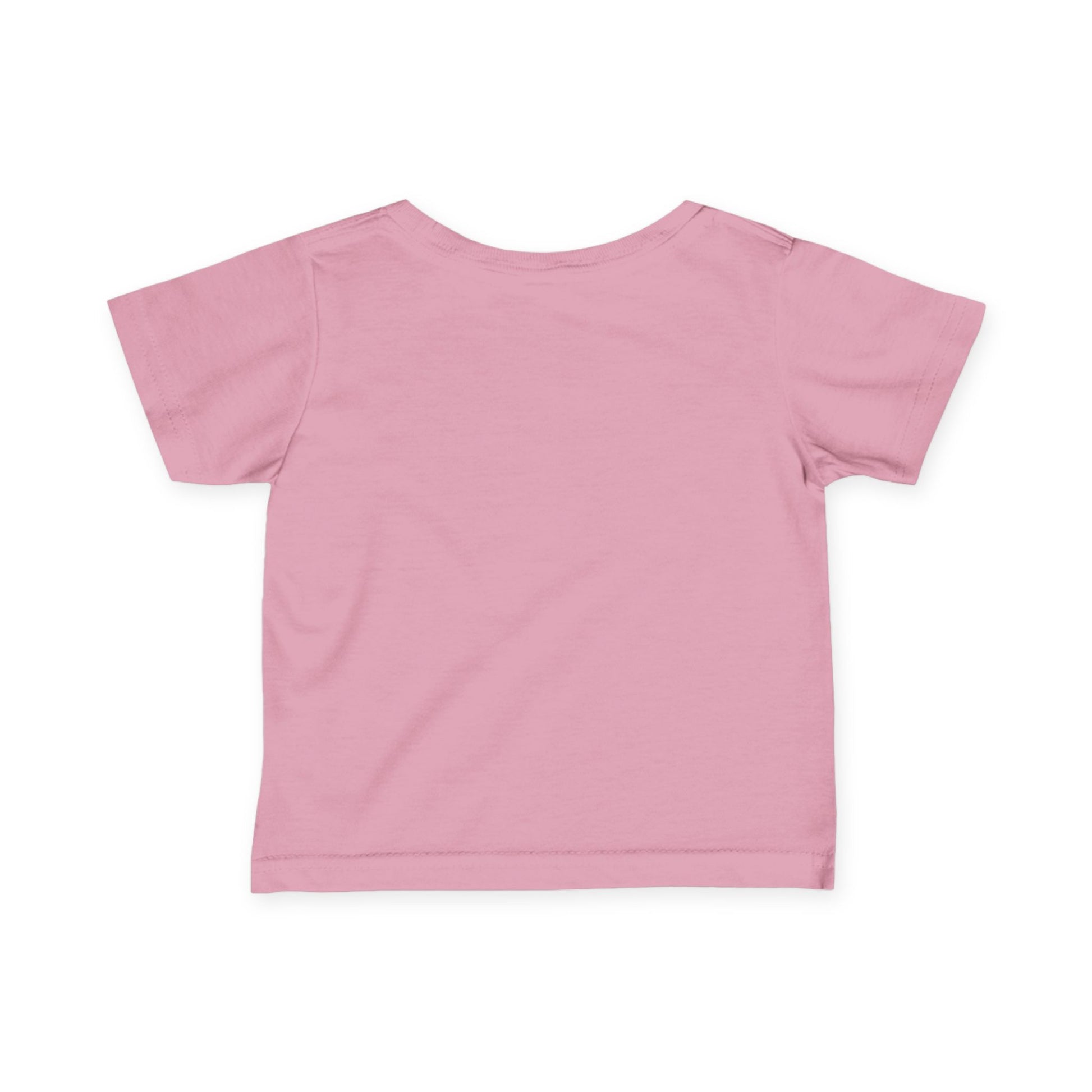 Pink 'Mountain Biker in training' infant tee - back view