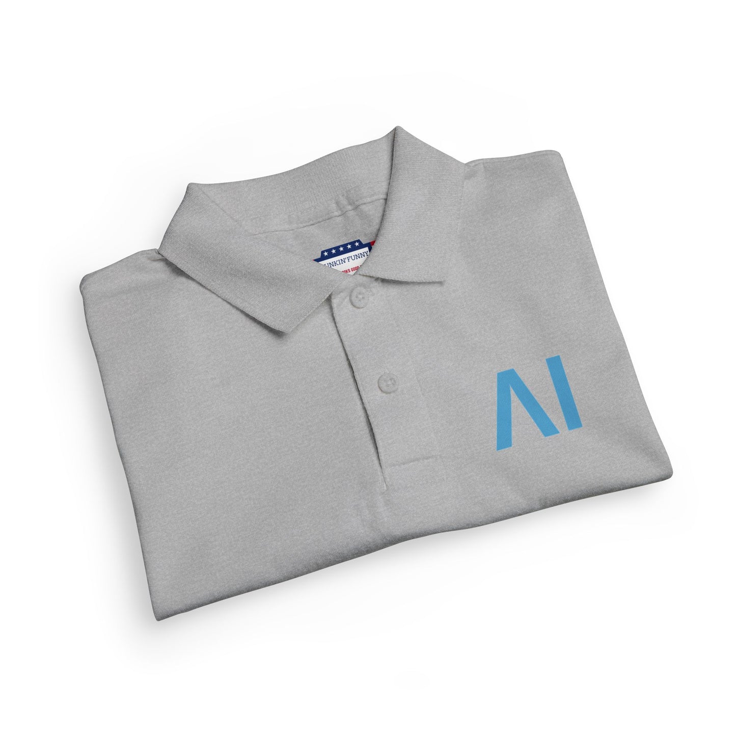 NeurolythicAI Youth Polo Shirt — Black Kids' Tech Logo Polo