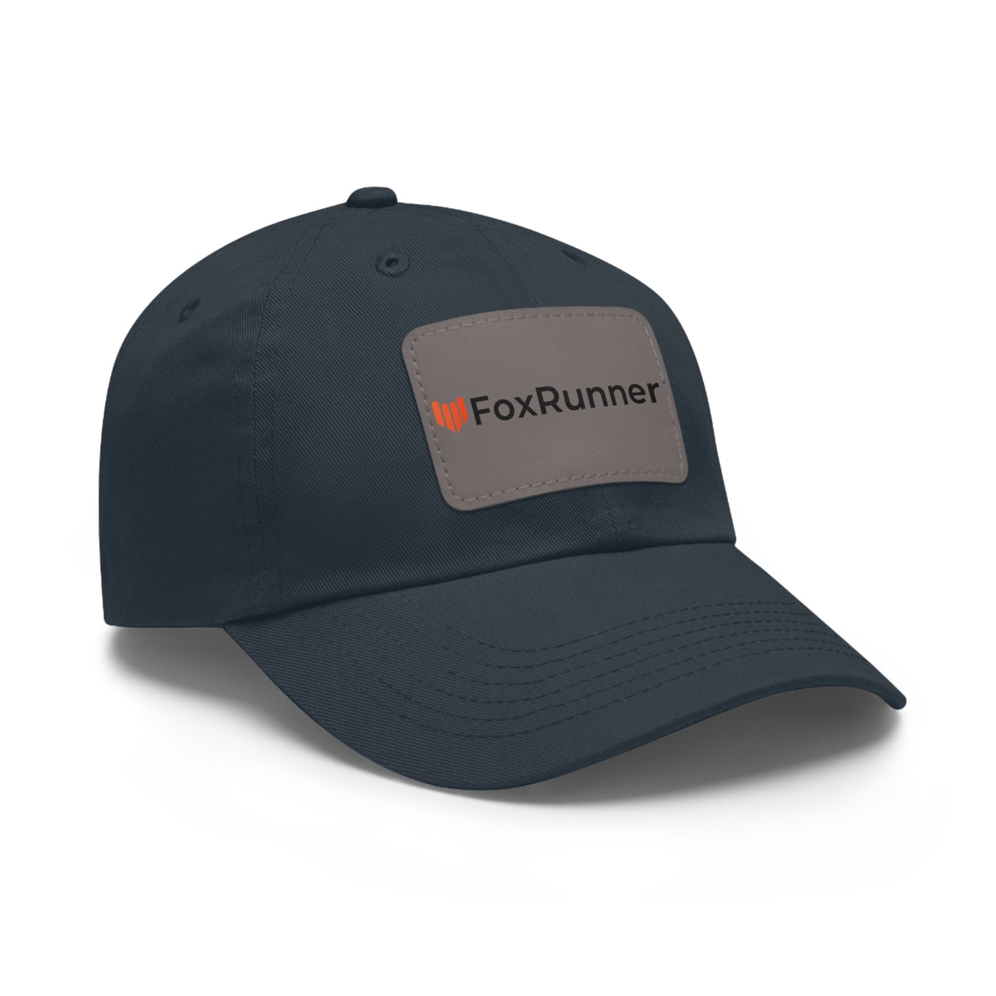 FoxRunner Leather Patch Hat — Casual Adjustable Baseball Cap