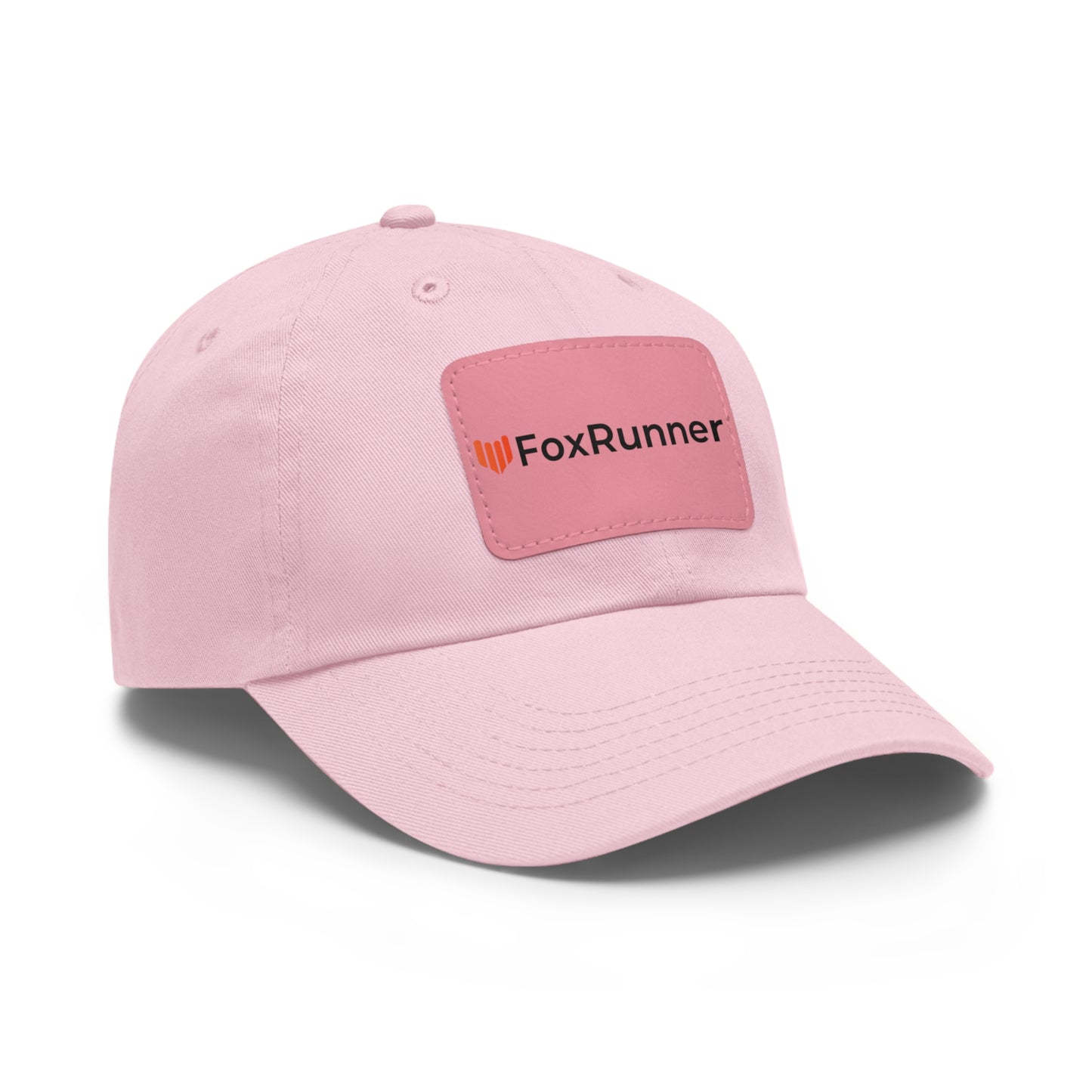 FoxRunner Leather Patch Hat — Casual Adjustable Baseball Cap