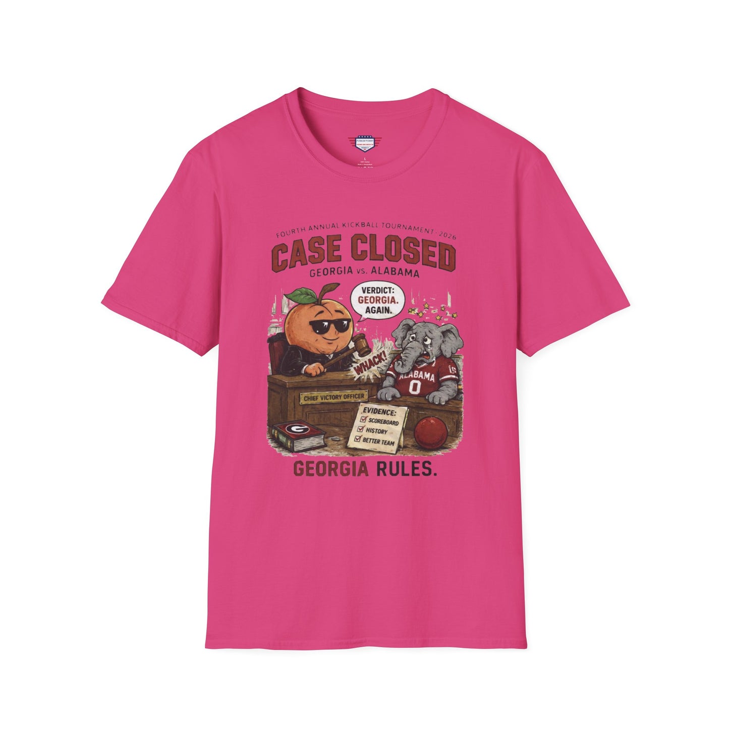 Case Closed Georgia vs Alabama Tee — "Verdict: Georgia, Again" College Football Shirt