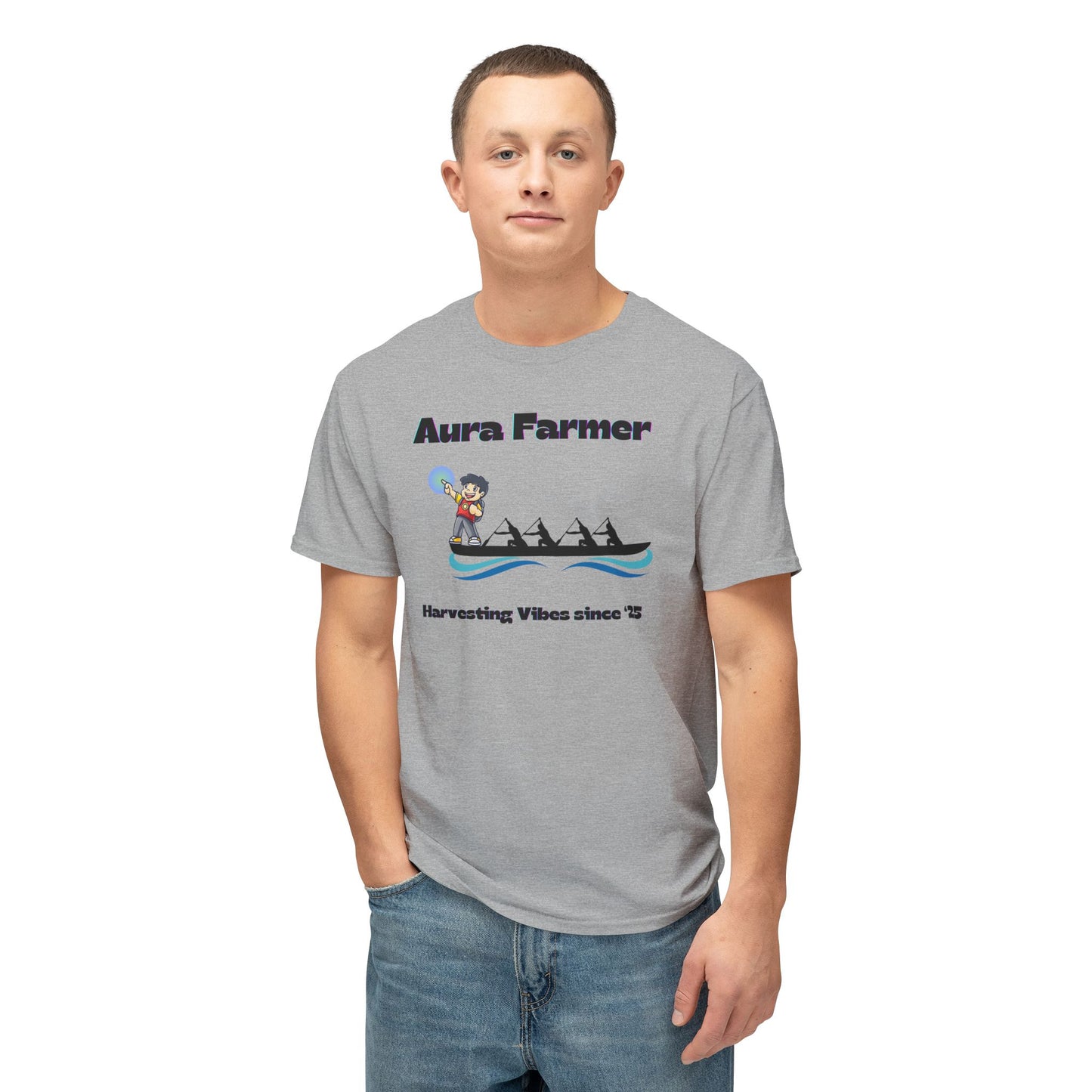 Aura Farmer Cotton T-Shirt | Harvesting Vibes | Casual Wear, Gift for Farmers, Summer Style, Outdoor Activities, Eco-Friendly Fashion