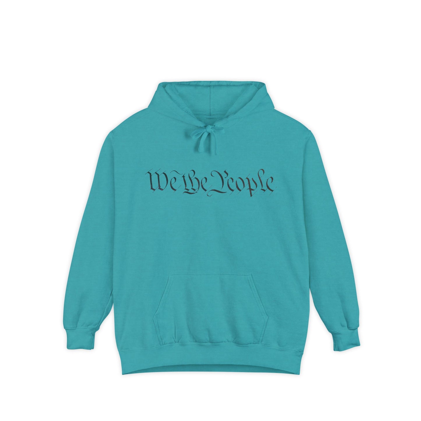 We the People - Easter-egg QR Code Trump Dance - Unisex Garment-Dyed Hoodie, Casual Wear, Gift for Freedom Lovers, Cozy Sweatshirt, Everyday Comfort