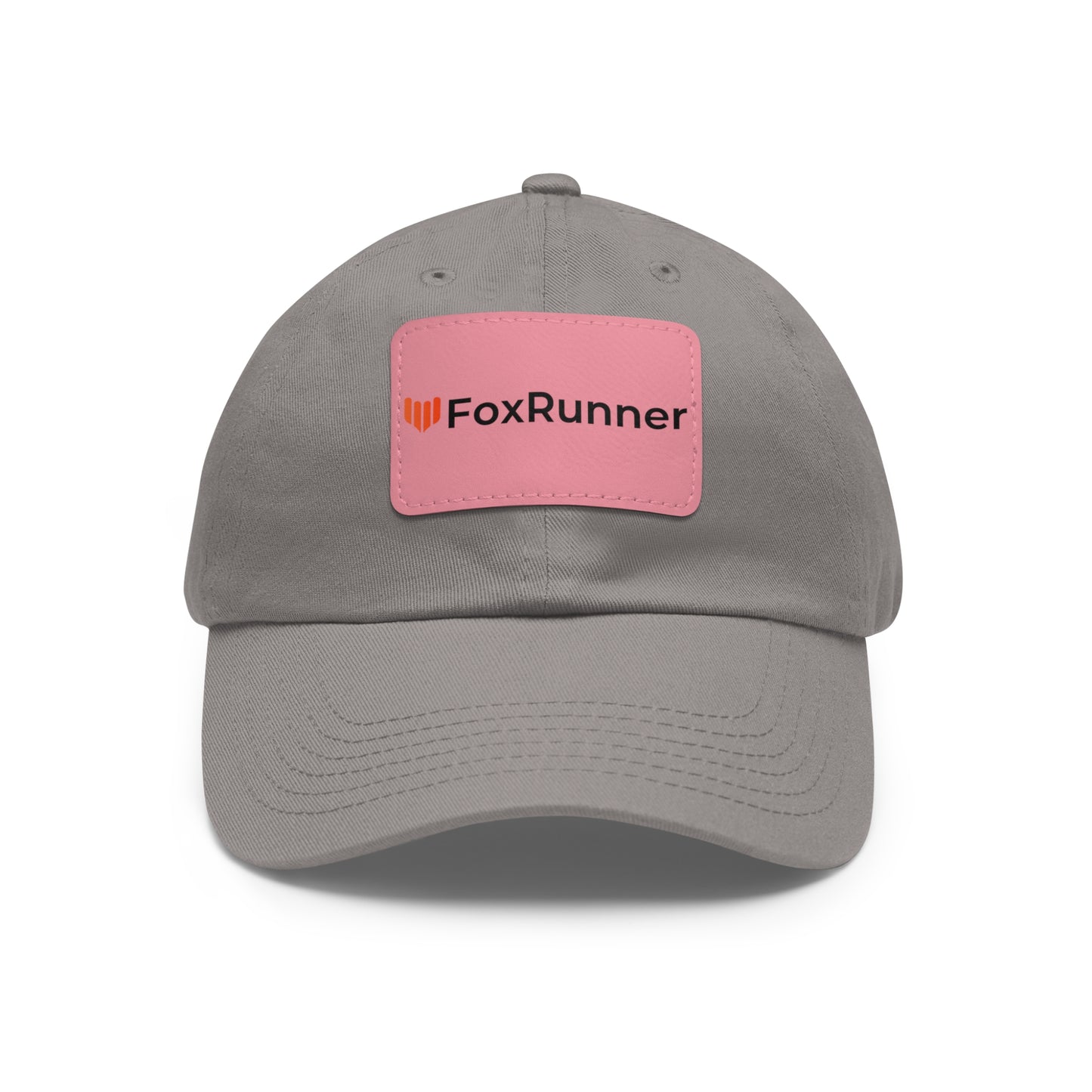 FoxRunner Leather Patch Hat — Casual Adjustable Baseball Cap