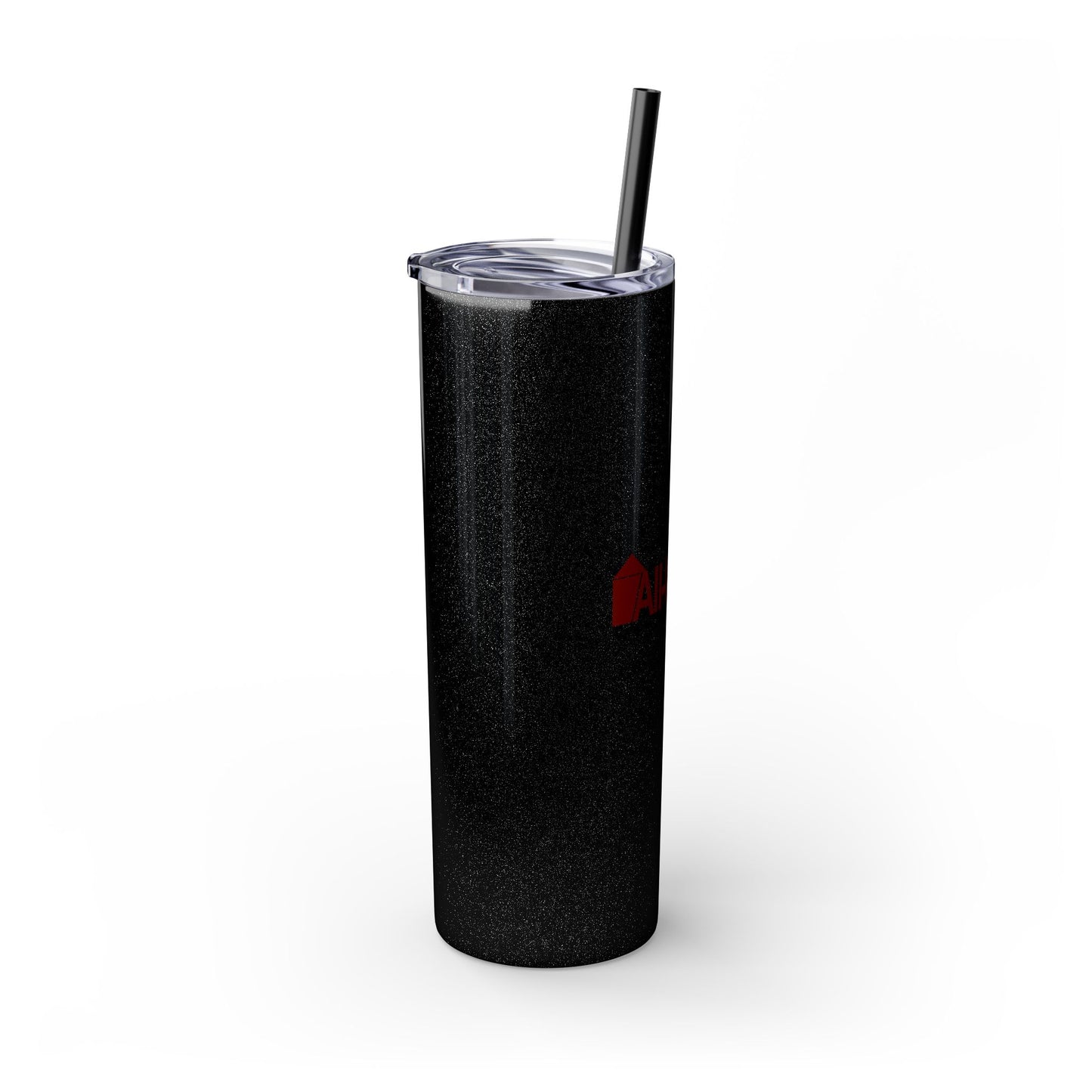 Skinny 20oz Tumbler with Straw — All-In-One Community Management Logo One sided